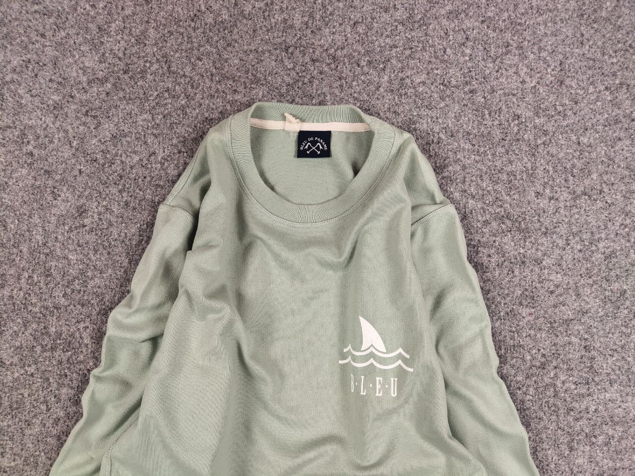 Bleu De Paname Bleu De Paname Crew Check Logo Jumper Sweatshirt Size US M / EU 48-50 / 2 - 8 Thumbnail