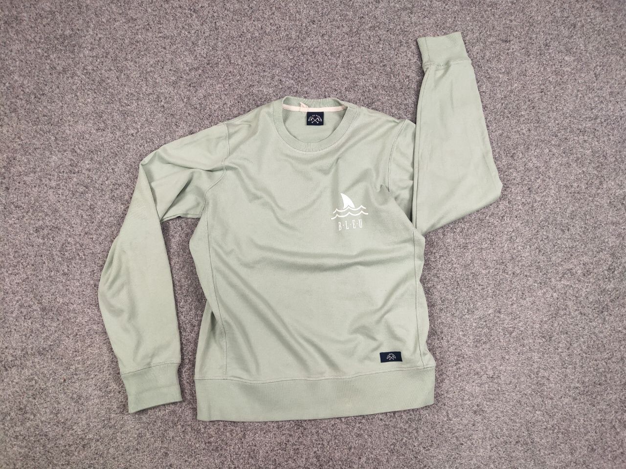 Bleu De Paname Bleu De Paname Crew Check Logo Jumper Sweatshirt Size US M / EU 48-50 / 2 - 14 Thumbnail