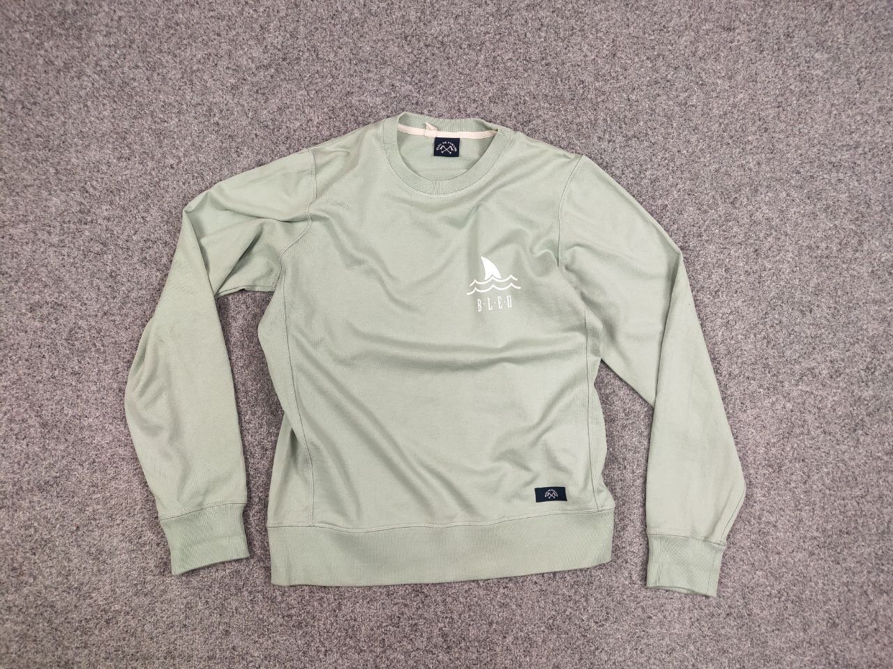Bleu De Paname Bleu De Paname Crew Check Logo Jumper Sweatshirt Size US M / EU 48-50 / 2 - 15 Thumbnail