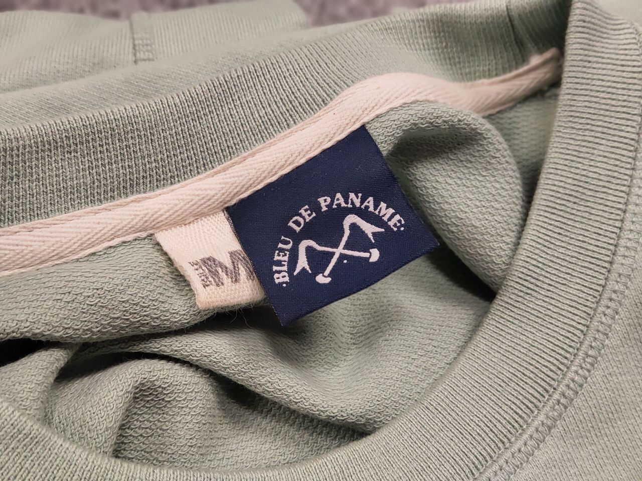 Bleu De Paname Bleu De Paname Crew Check Logo Jumper Sweatshirt Size US M / EU 48-50 / 2 - 20 Thumbnail