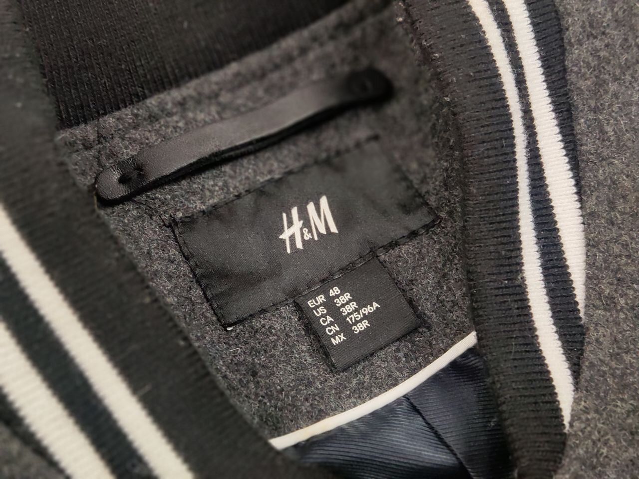 Japanese Brand Varsity H&M Wool bomber jacket saint laurent teddy Style Size US M / EU 48-50 / 2 - 17 Thumbnail