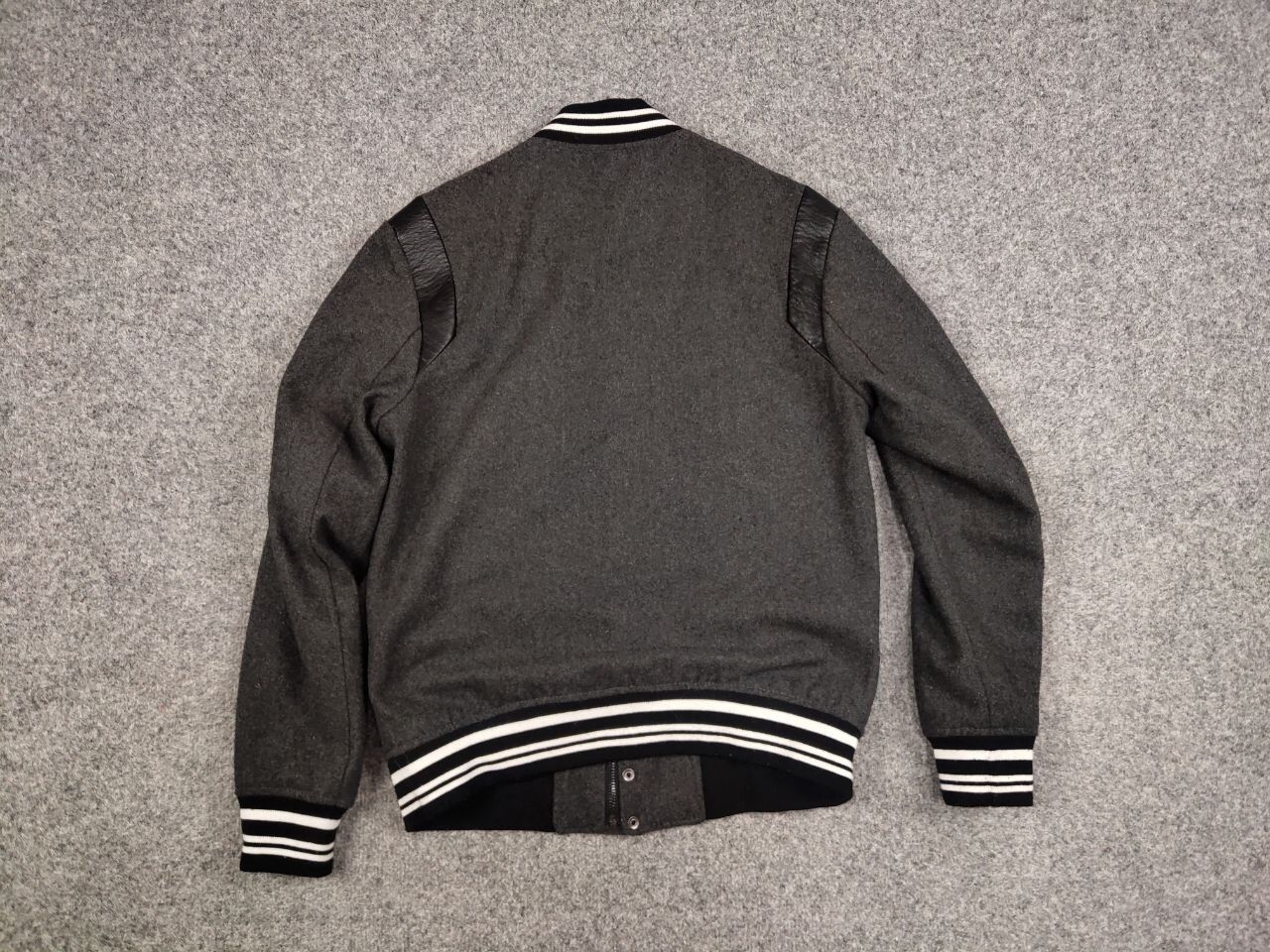 Japanese Brand Varsity H&M Wool bomber jacket saint laurent teddy Style Size US M / EU 48-50 / 2 - 15 Thumbnail