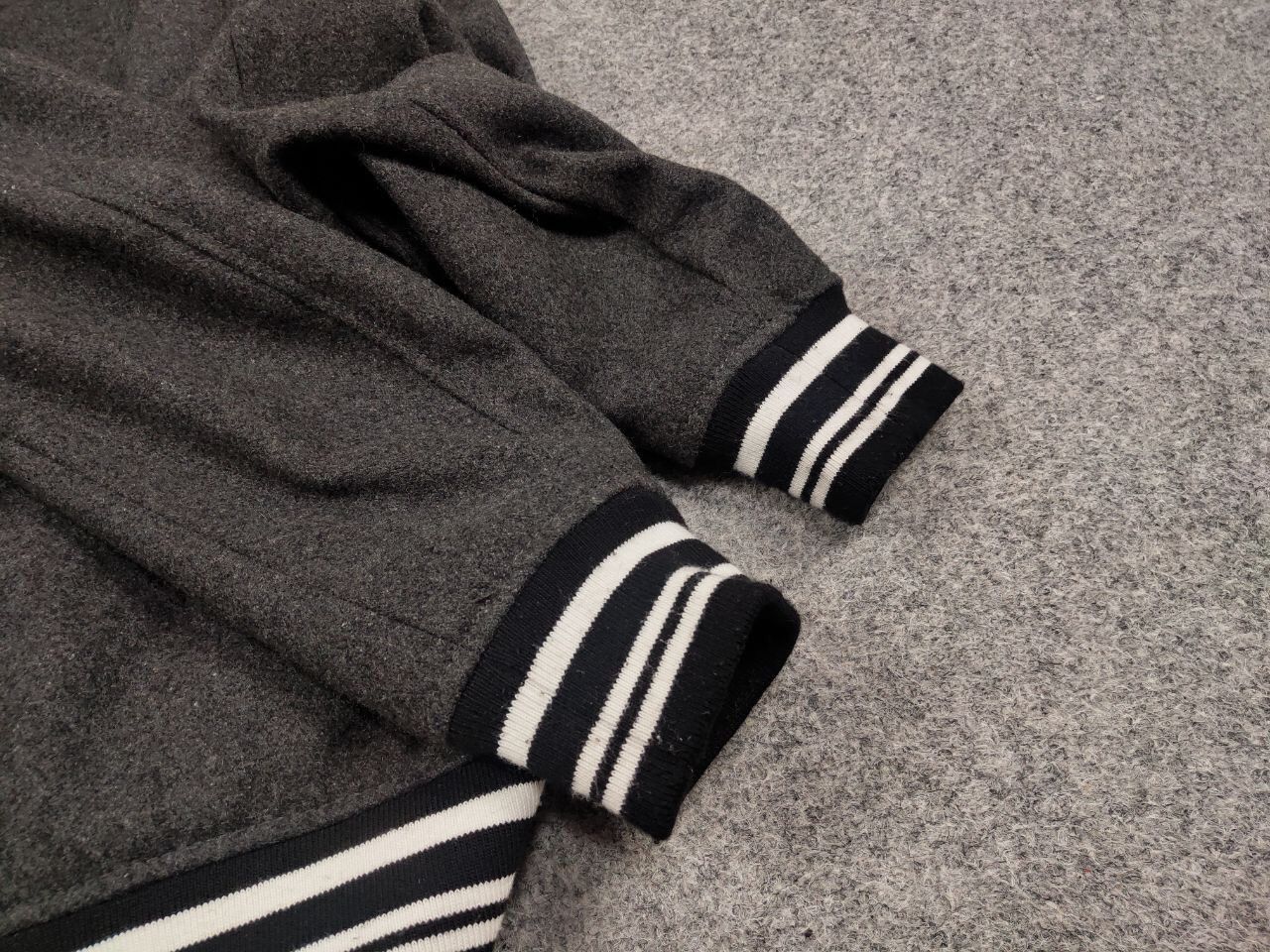 Japanese Brand Varsity H&M Wool bomber jacket saint laurent teddy Style Size US M / EU 48-50 / 2 - 14 Thumbnail