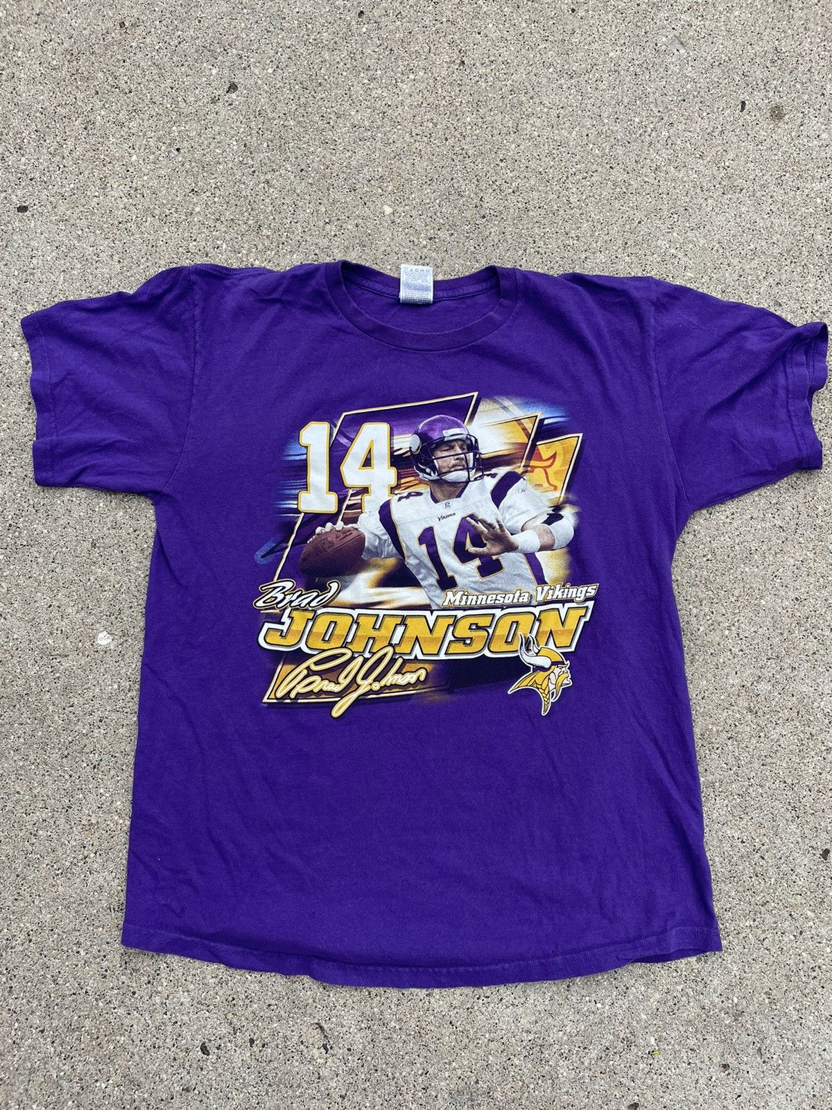 Vintage Champion Minnesota Vikings 14 Brad Johnson Jersey 