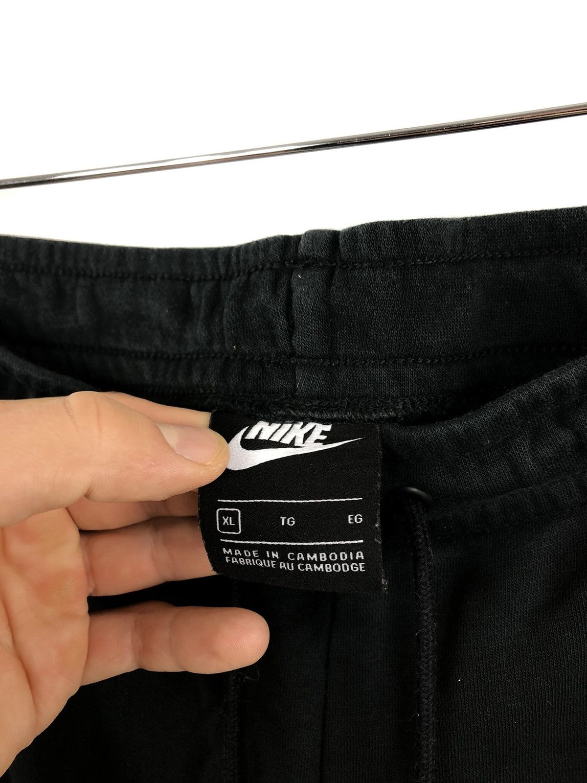 Nike Nike Sweat Pants Embroidery Spell Out Small Logo Black Sz XL Size US 36 / EU 52 - 6 Thumbnail
