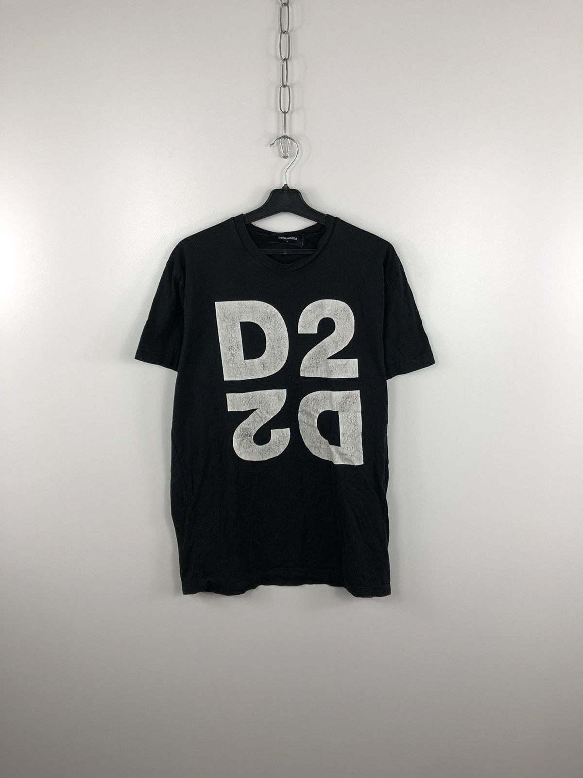 Designer × Dsquared2 Dsquared2 T-Shirt Big Logo Black Size L Size US L / EU 52-54 / 3 - 1 Thumbnail