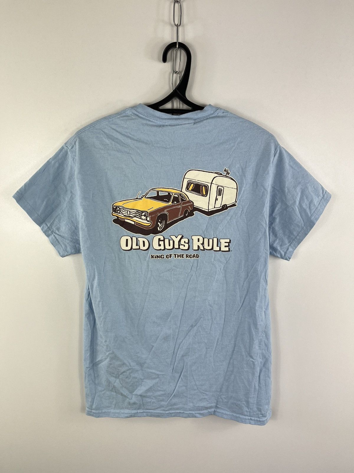 Designer × Vintage Vintage Old Guys Rule T-Shirt Blue Size M Size US M / EU 48-50 / 2 - 1 Thumbnail