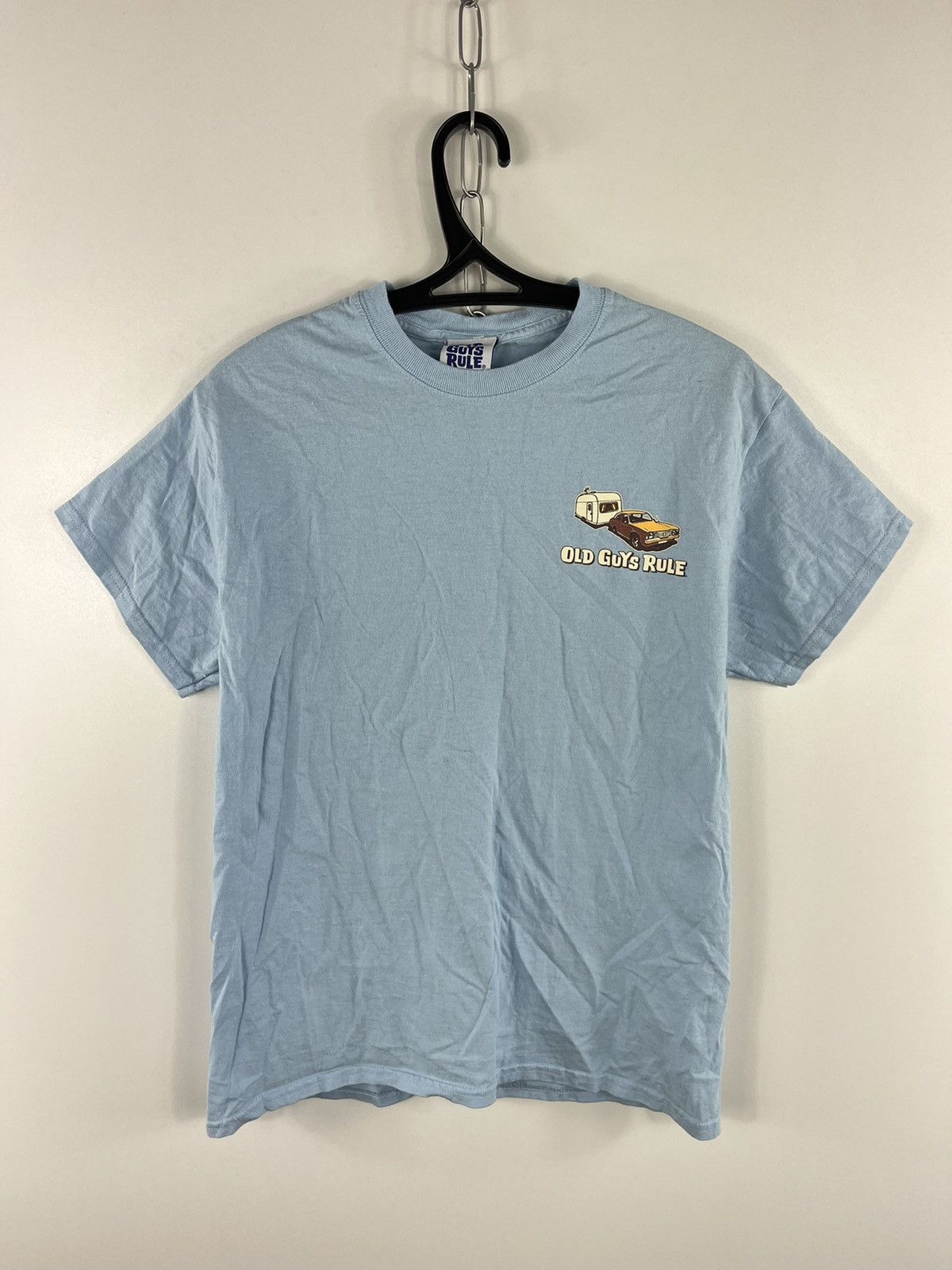 Designer × Vintage Vintage Old Guys Rule T-Shirt Blue Size M Size US M / EU 48-50 / 2 - 2 Thumbnail