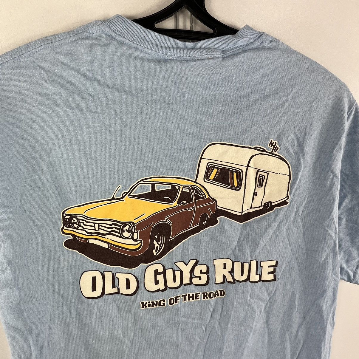 Designer × Vintage Vintage Old Guys Rule T-Shirt Blue Size M Size US M / EU 48-50 / 2 - 5 Thumbnail