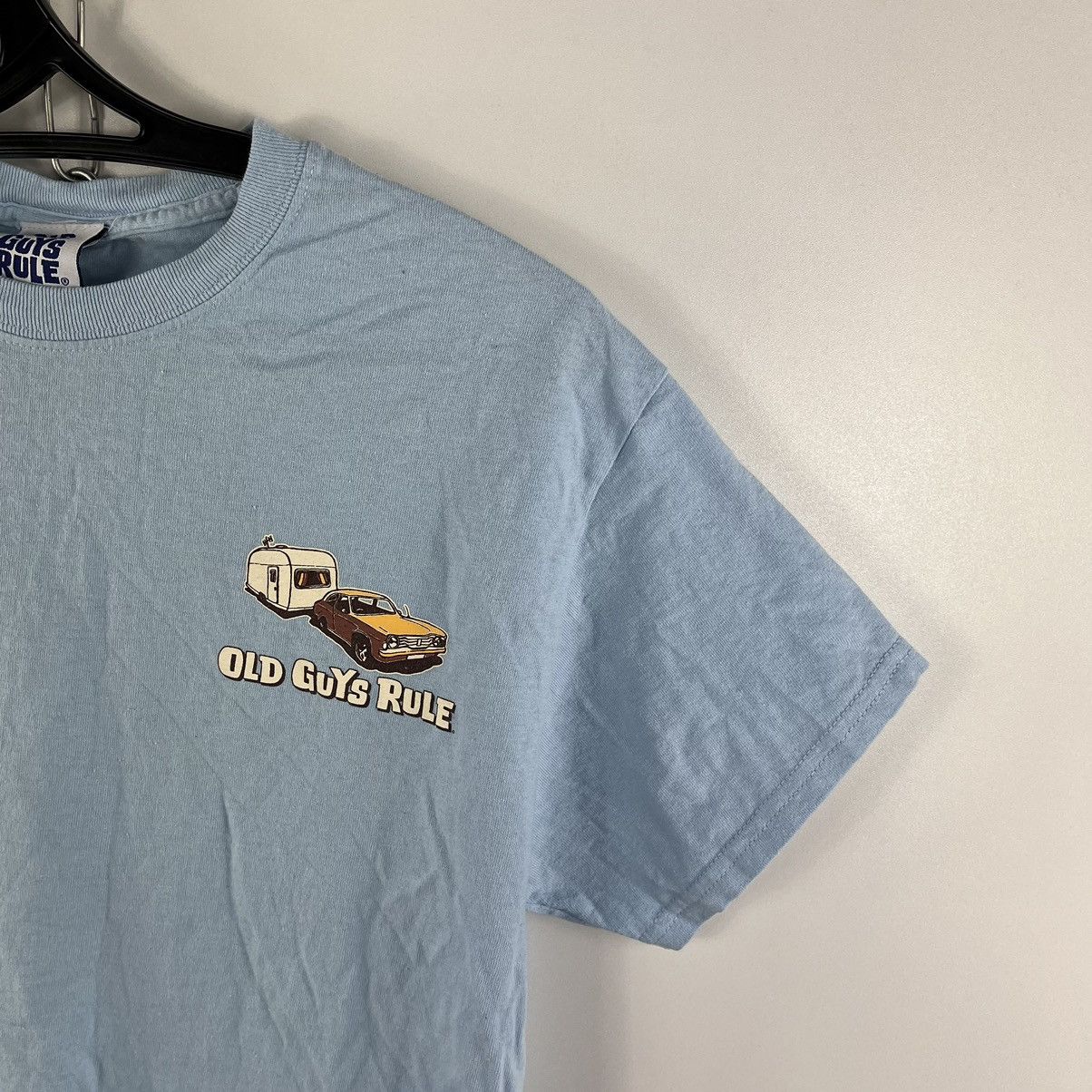Designer × Vintage Vintage Old Guys Rule T-Shirt Blue Size M Size US M / EU 48-50 / 2 - 4 Thumbnail