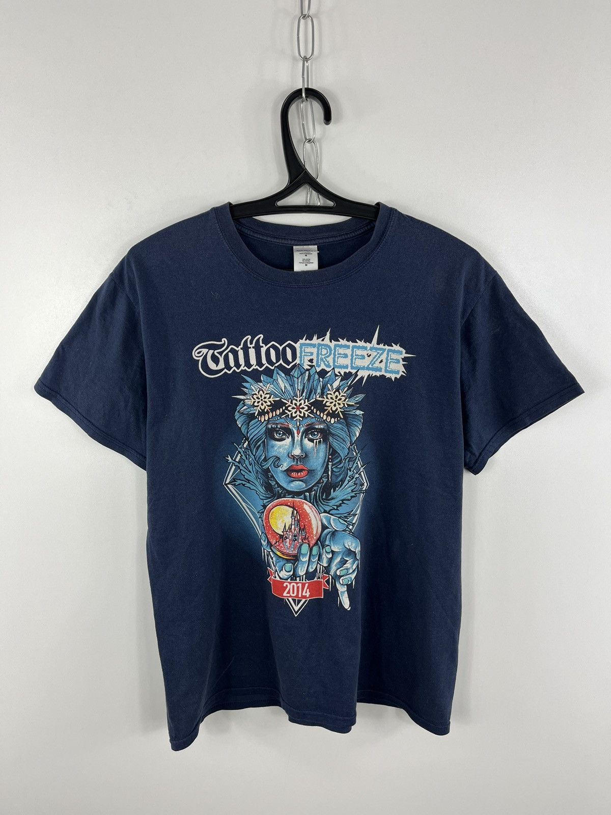 Gildan × Vintage Vintage Tattoo Freeze Art Big Logo Gildan T-Shirt Size M Size US M / EU 48-50 / 2 - 1 Thumbnail
