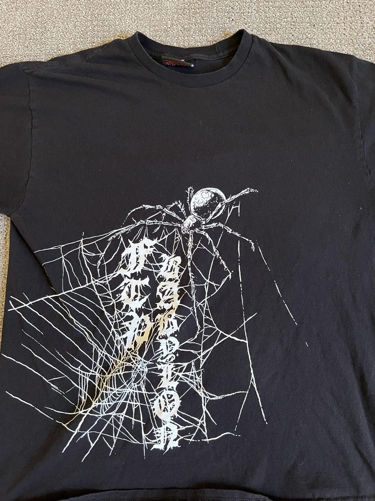 image of Ftp X Babylon Spider Tee in Black, Men's (Size XL)