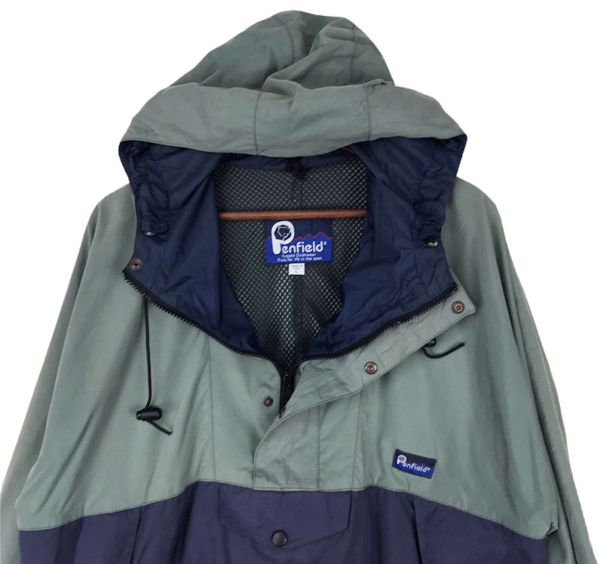 Penfield × Vintage Vintage Penfield Nylon Anorak hoodie drawstring waist Size US L / EU 52-54 / 3 - 3 Thumbnail