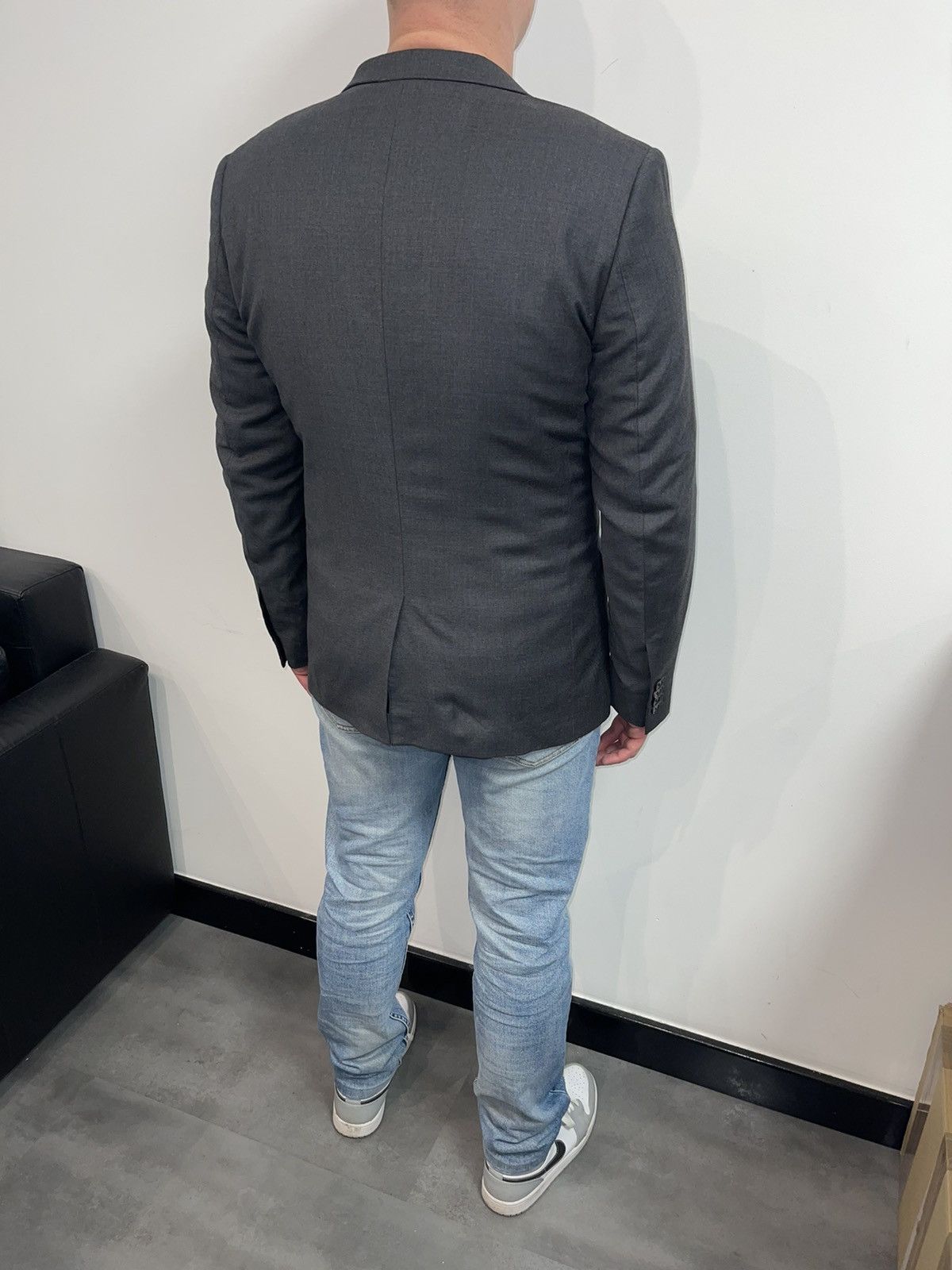 Sandro Sandro Wool Grey Blazer Size 44R - 4 Thumbnail