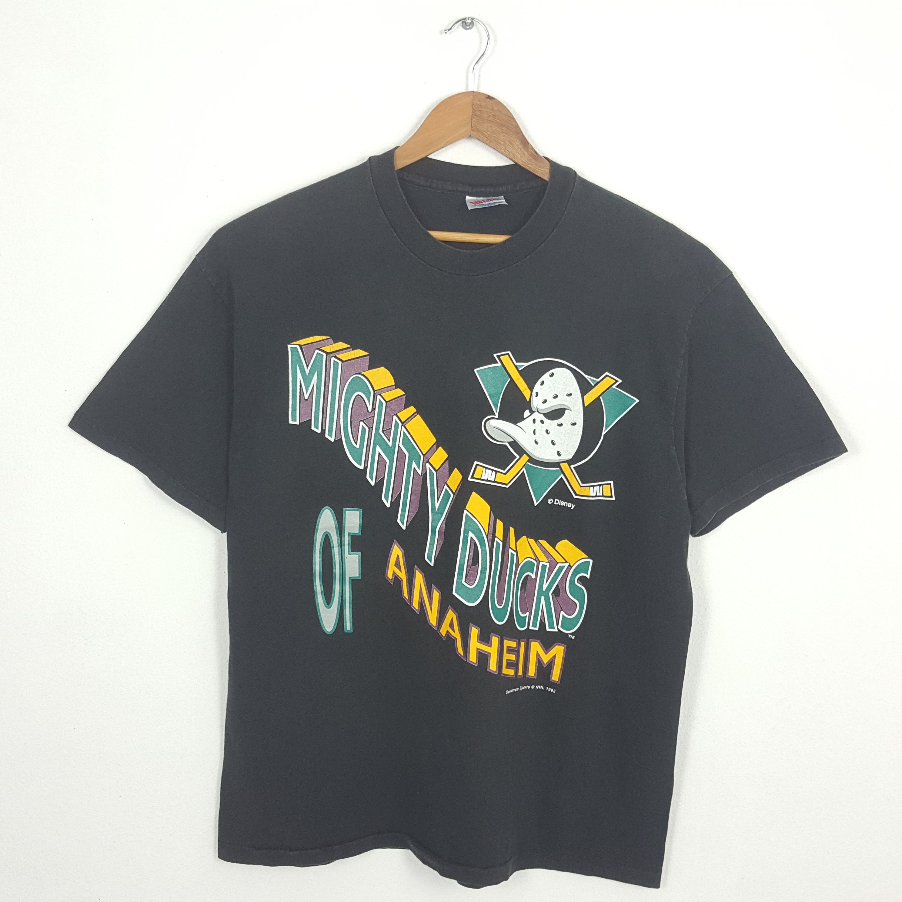 Disney × NHL × Vintage Vintage 90's MIGHTY DUCKS American Sports NHL T-Shirt Size US XL / EU 56 / 4 - 1 Thumbnail
