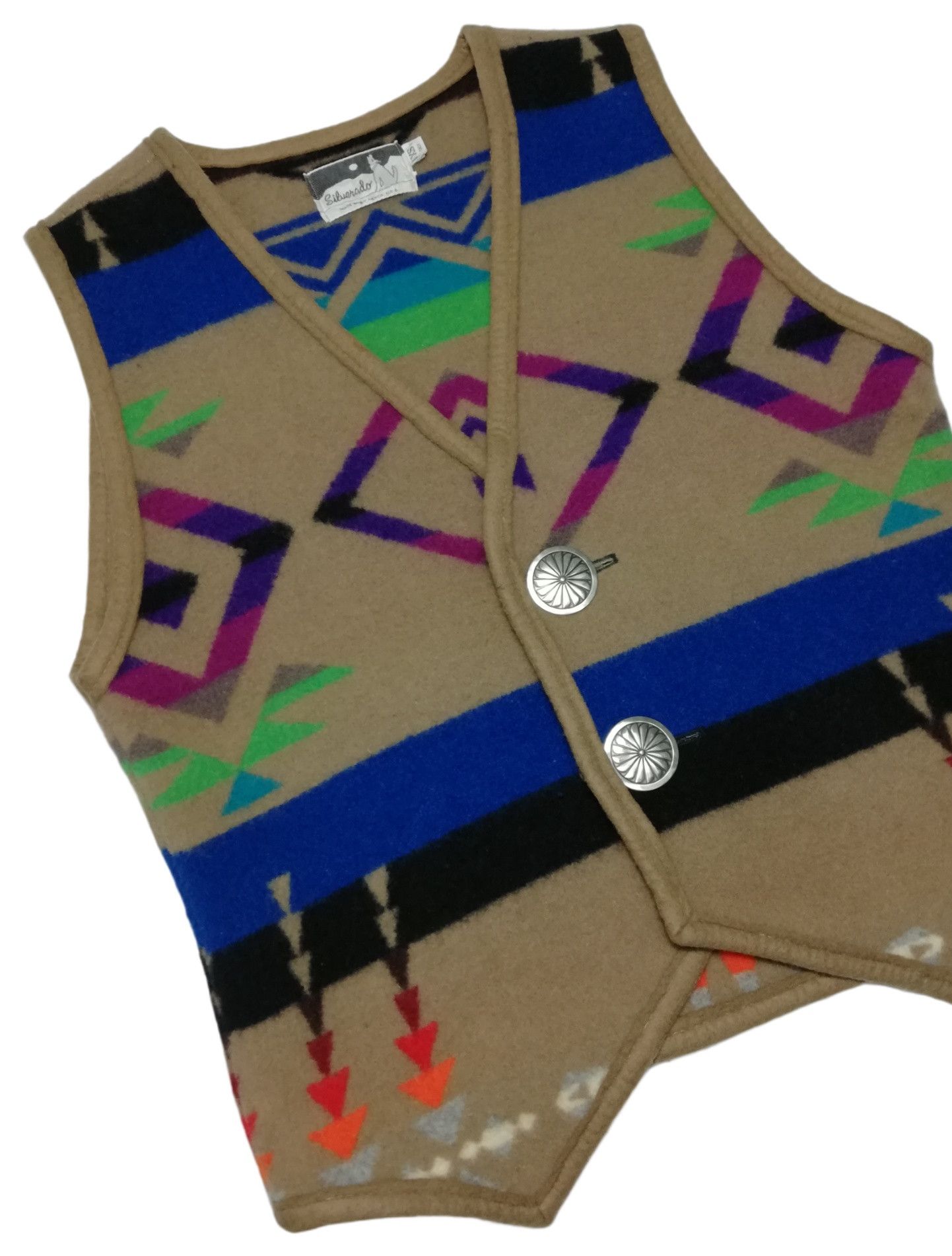 Vintage 🔥Heat!! Silverador Made In New Mexico Navajo Wool Printed Size US S / EU 44-46 / 1 - 3 Thumbnail