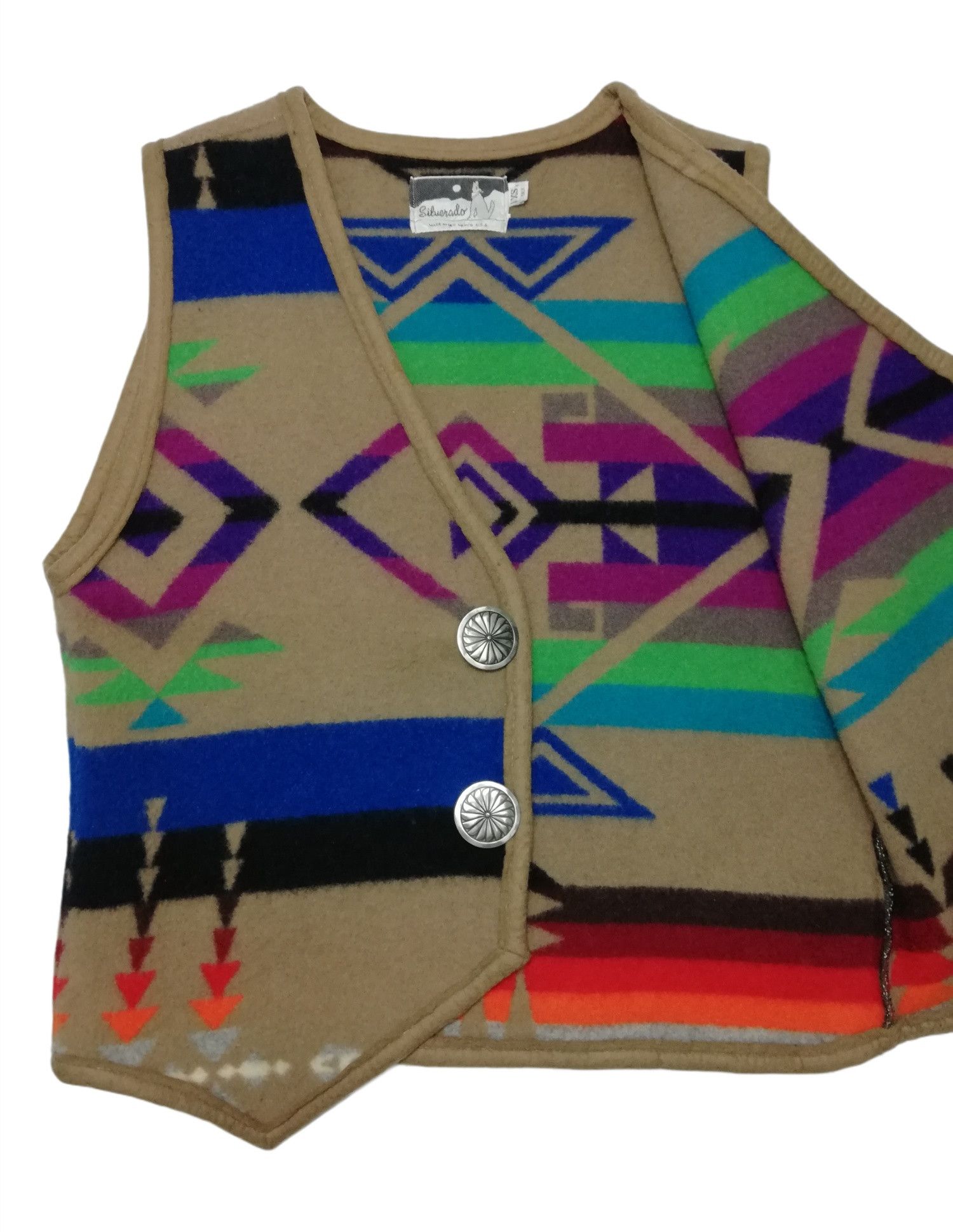 Vintage 🔥Heat!! Silverador Made In New Mexico Navajo Wool Printed Size US S / EU 44-46 / 1 - 6 Thumbnail