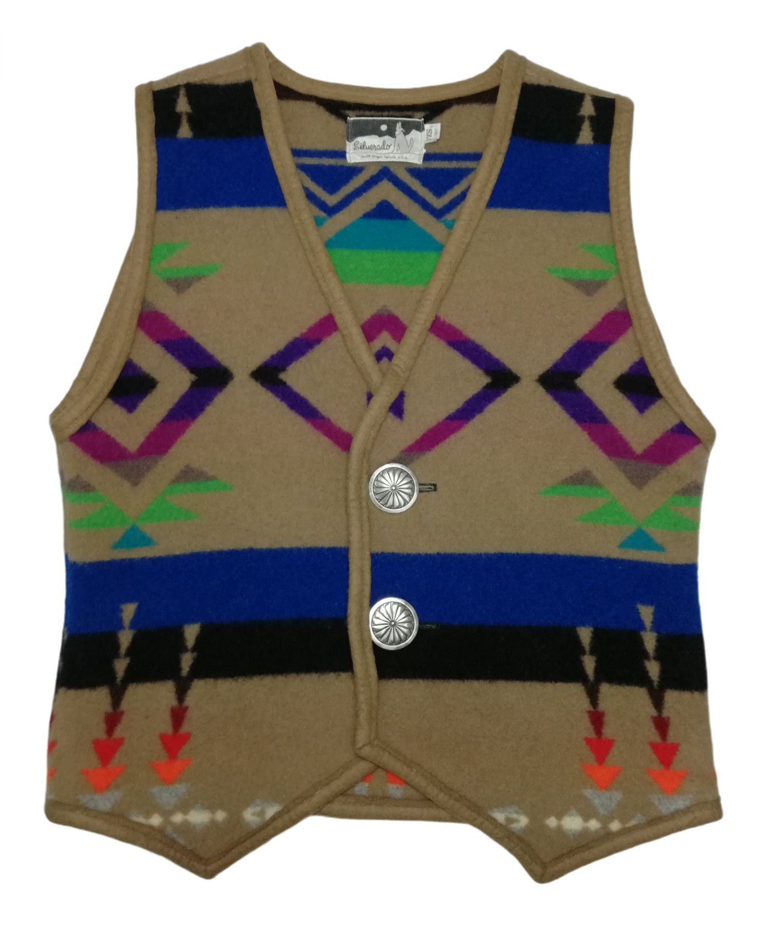 Vintage 🔥Heat!! Silverador Made In New Mexico Navajo Wool Printed Size US S / EU 44-46 / 1 - 2 Thumbnail