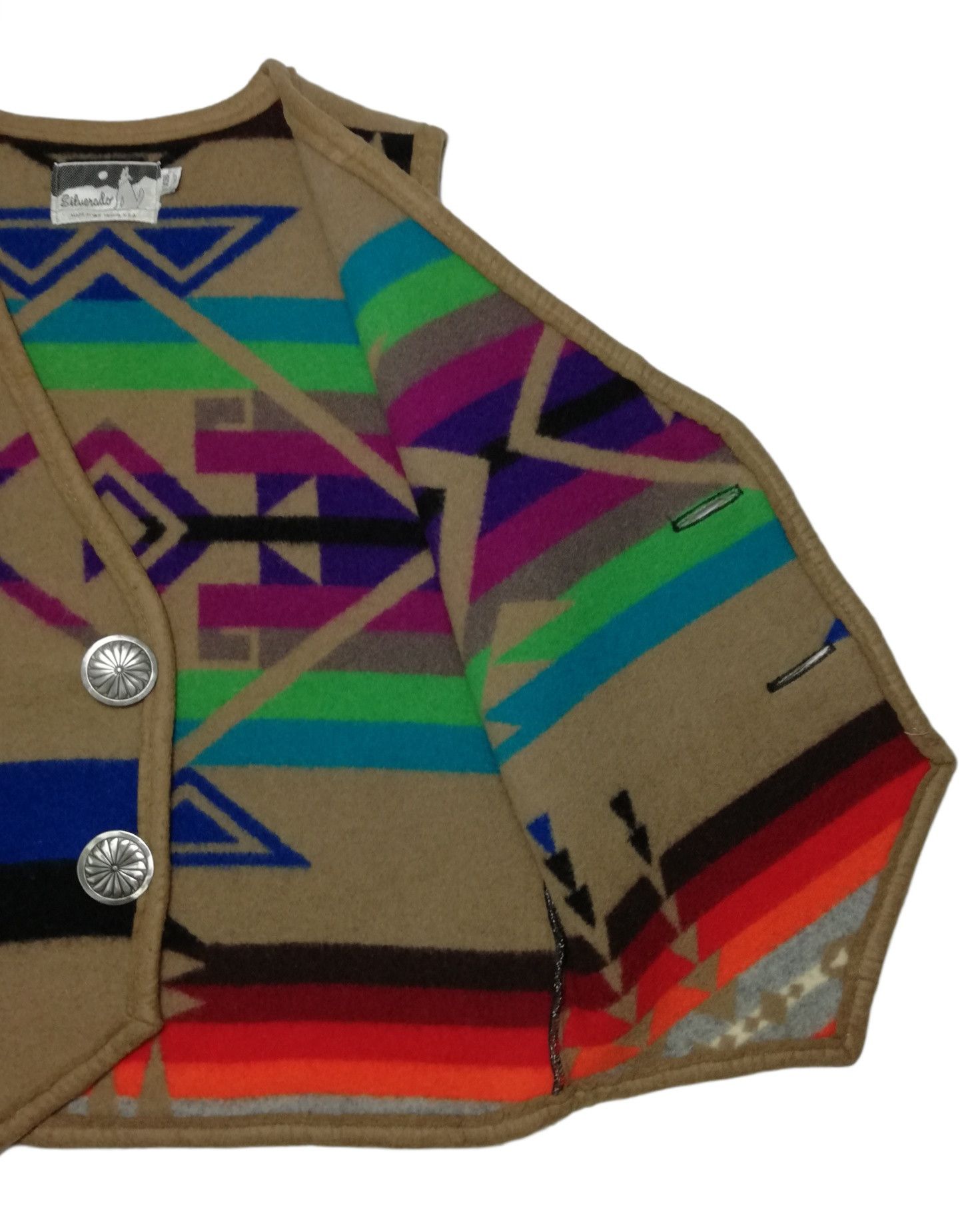 Vintage 🔥Heat!! Silverador Made In New Mexico Navajo Wool Printed Size US S / EU 44-46 / 1 - 7 Thumbnail