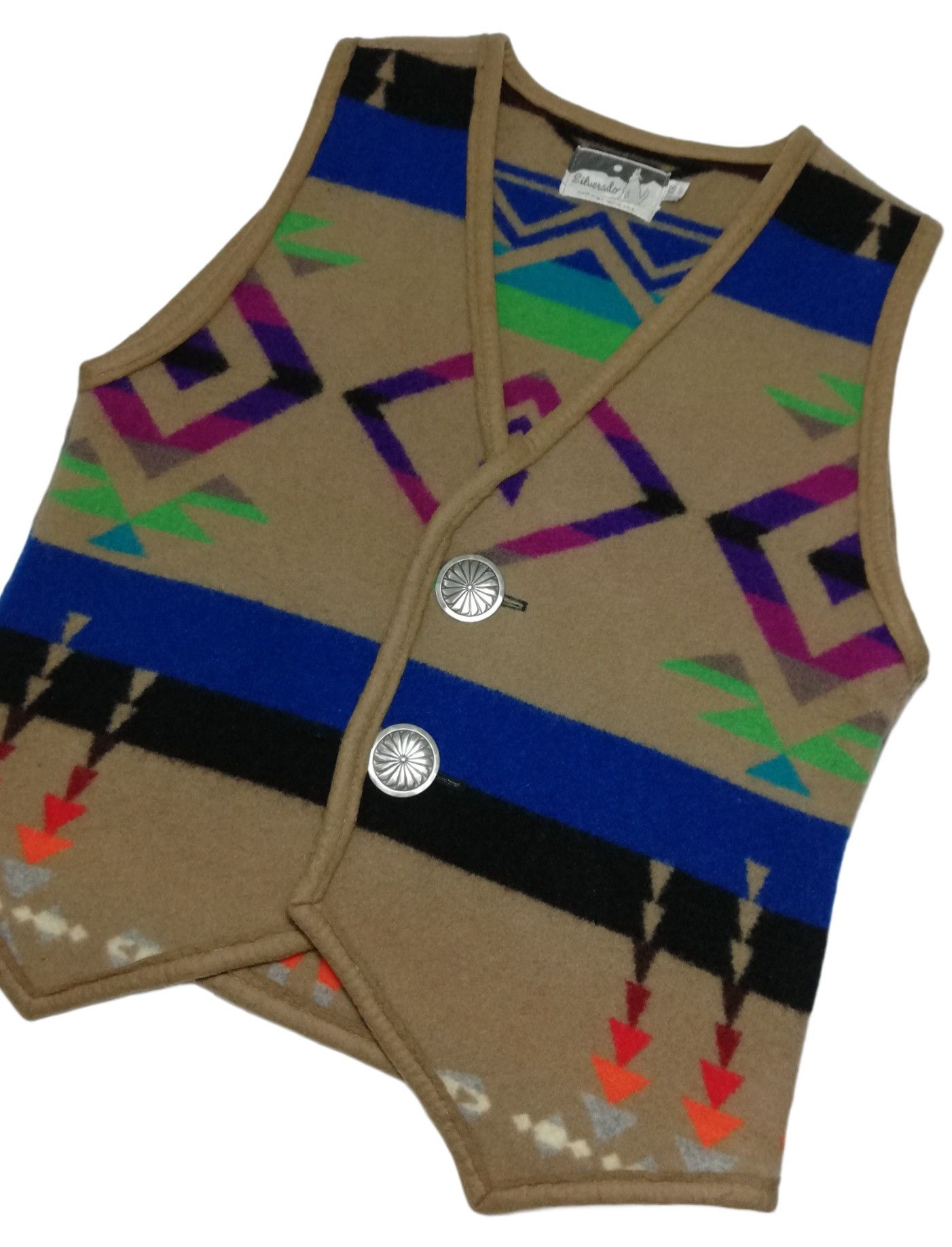 Vintage 🔥Heat!! Silverador Made In New Mexico Navajo Wool Printed Size US S / EU 44-46 / 1 - 4 Thumbnail