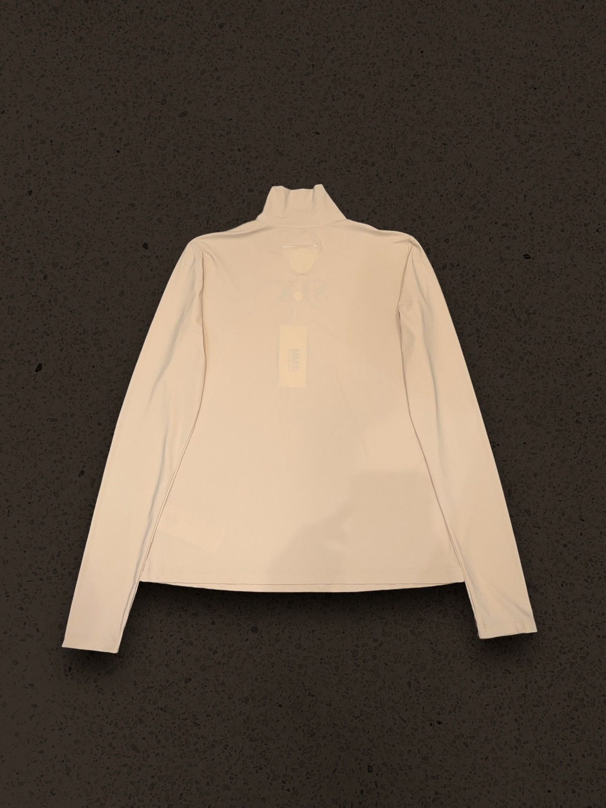 Maison Margiela !DS! SS22 Maison Margiela MM6 Beige Mesh Turtleneck Size L / US 10 / IT 46 - 11 Thumbnail