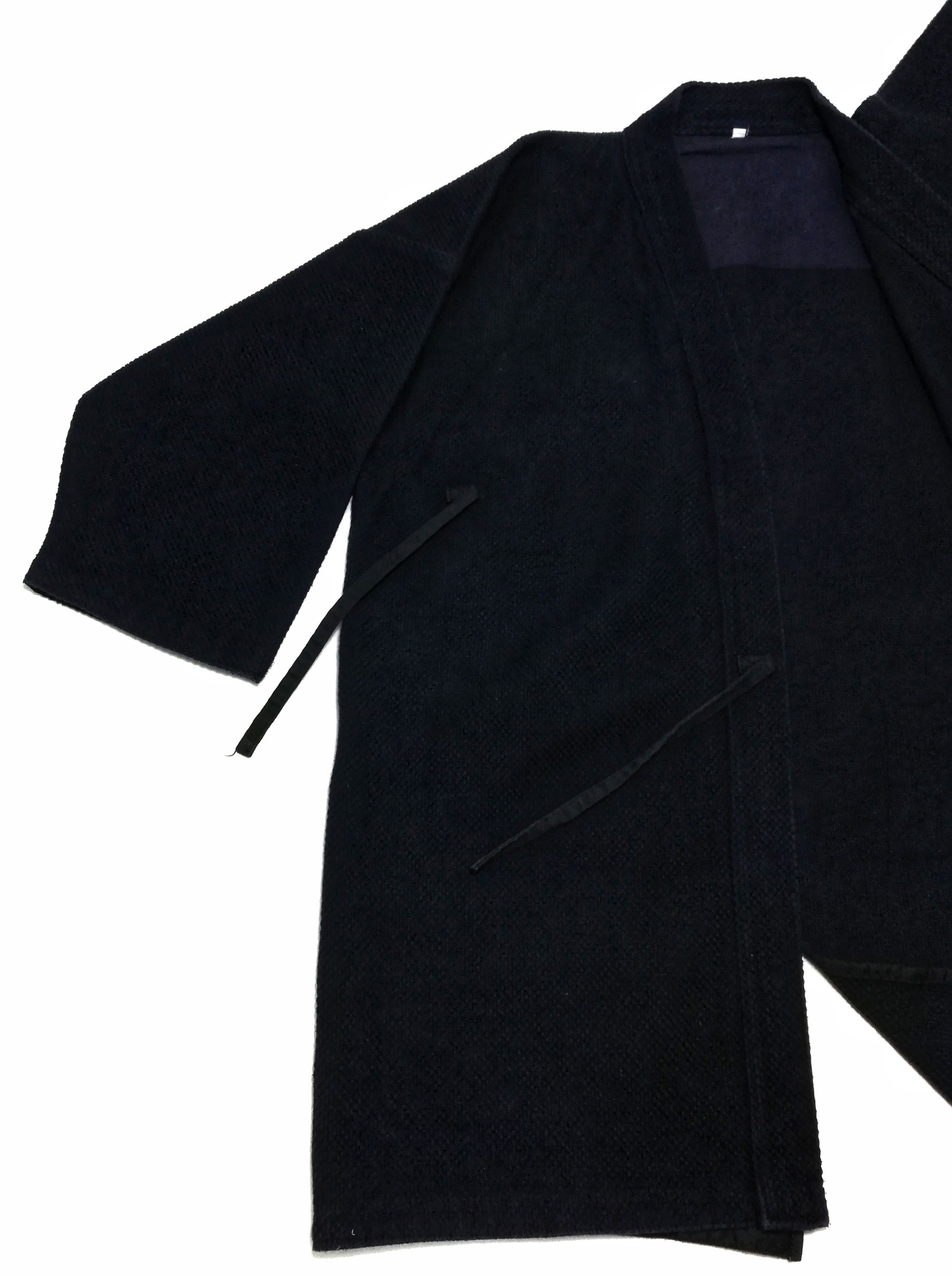 Indigo × Japanese Brand 🔥Sanjuro Kimono Indigo Dyed Woven Japan Traditional Wear🔥 Size US L / EU 52-54 / 3 - 5 Thumbnail