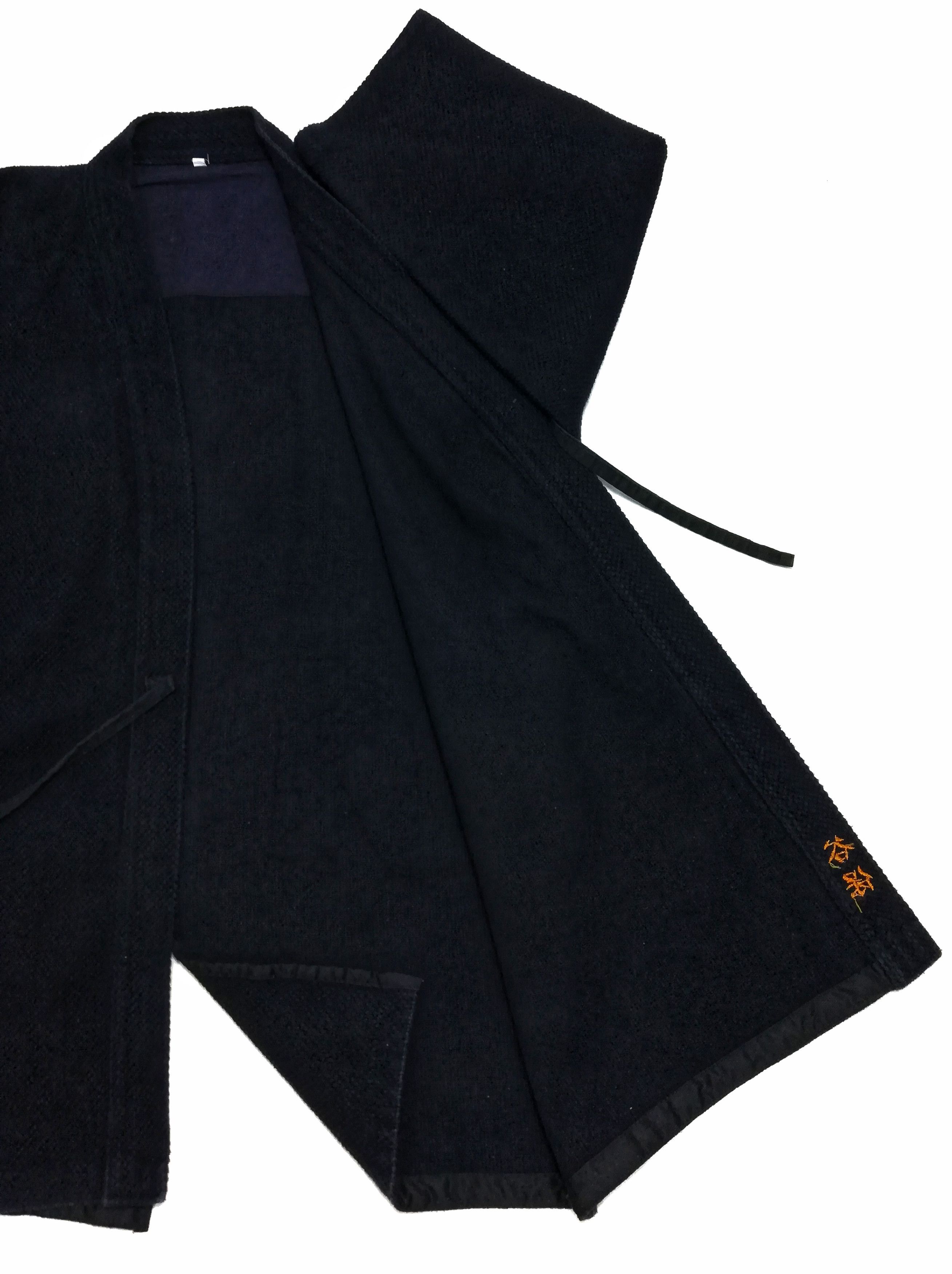 Indigo × Japanese Brand 🔥Sanjuro Kimono Indigo Dyed Woven Japan Traditional Wear🔥 Size US L / EU 52-54 / 3 - 6 Thumbnail