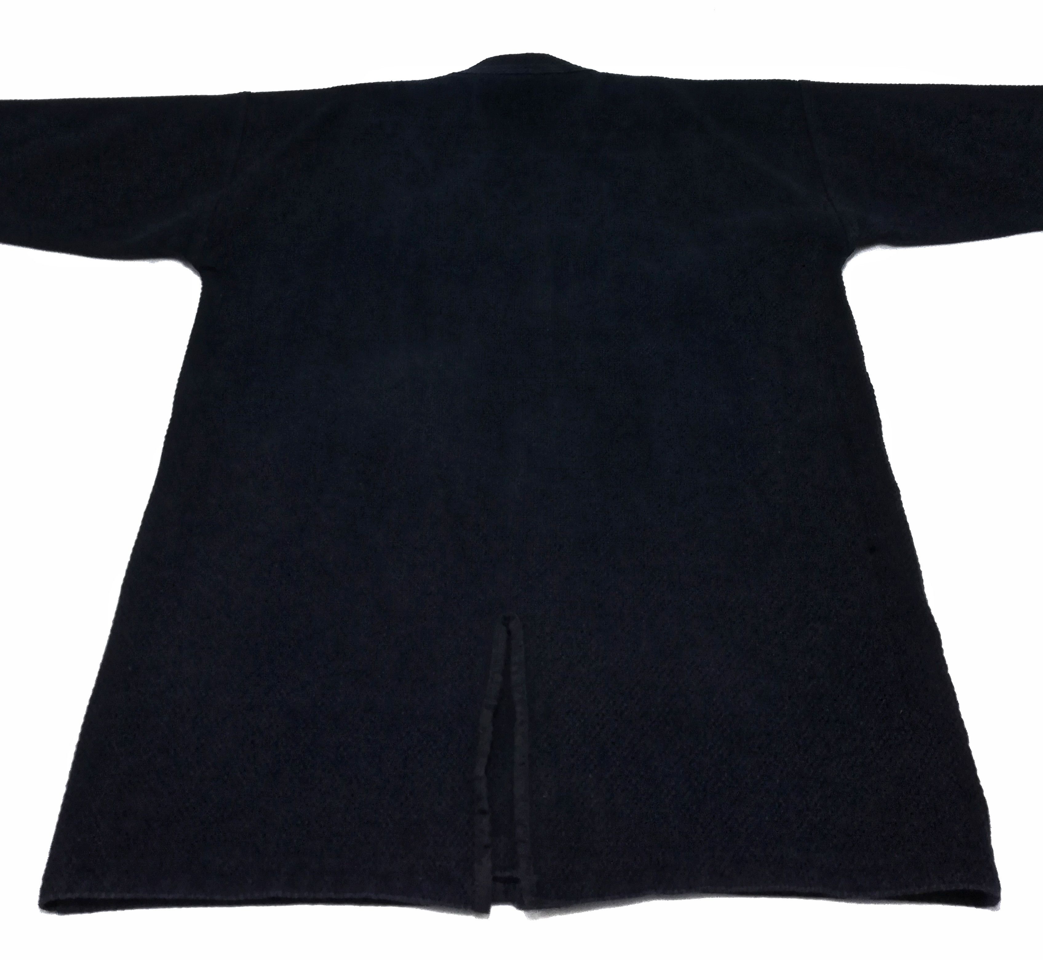 Indigo × Japanese Brand 🔥Sanjuro Kimono Indigo Dyed Woven Japan Traditional Wear🔥 Size US L / EU 52-54 / 3 - 9 Thumbnail