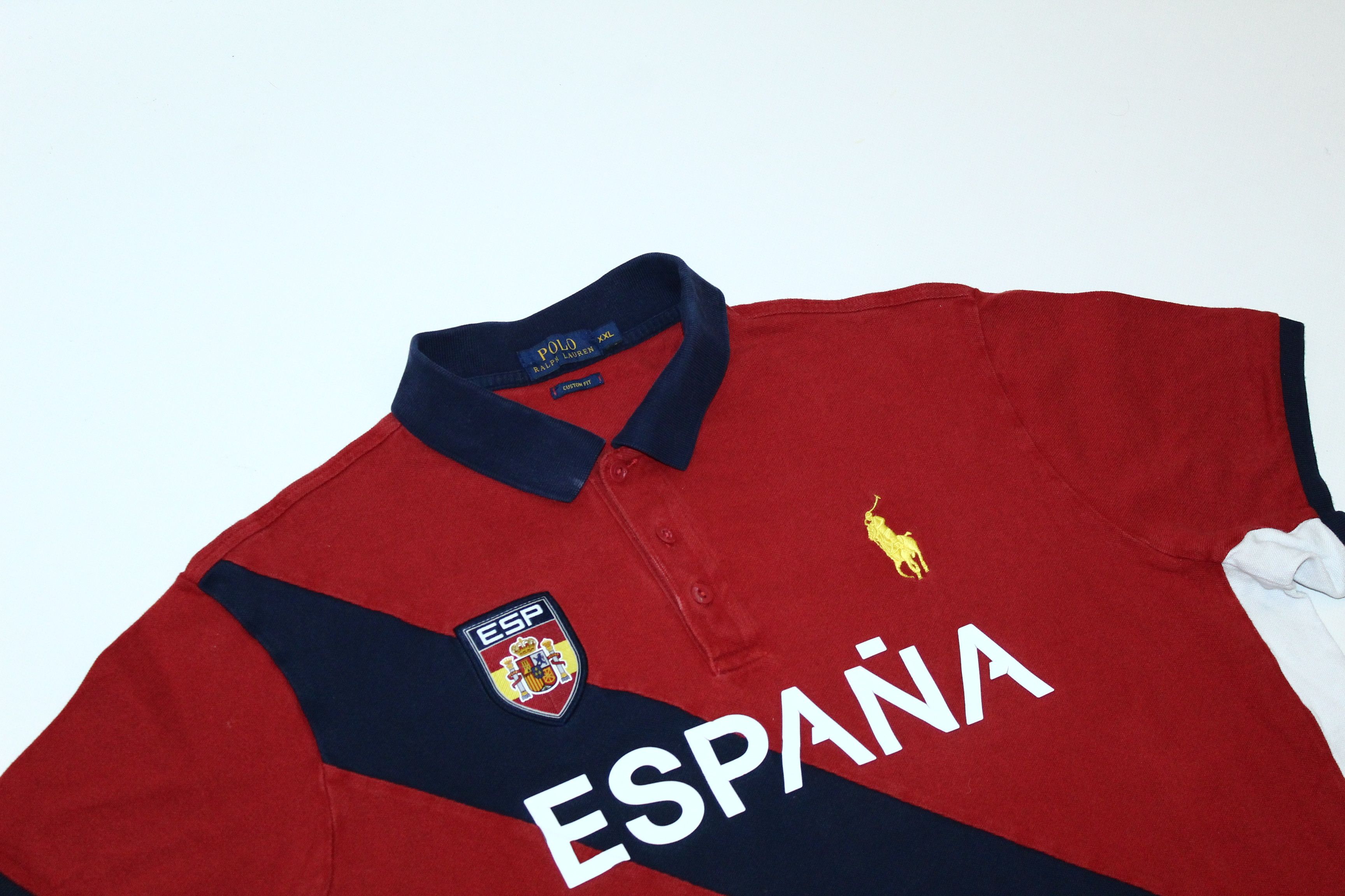 Polo Ralph Lauren 🔥 VTG 🔥 Polo Ralph Lauren Espana 16 Big Logo Casual Shirt Size US XXL / EU 58 / 5 - 3 Thumbnail