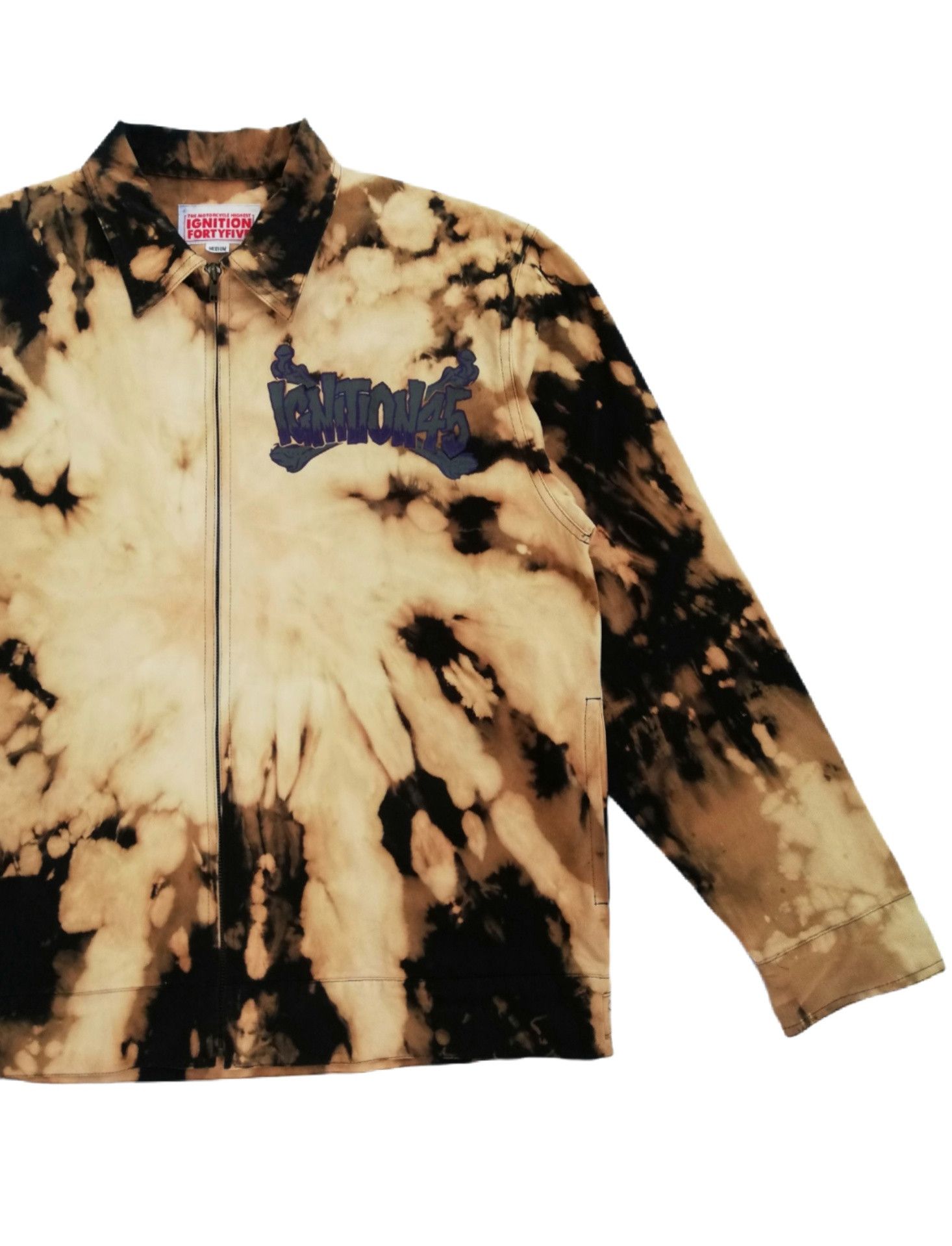 Handmade 🔥Ignition45 Big Logo Custom Acid Wash Worker Jacket🔥 Size US M / EU 48-50 / 2 - 3 Thumbnail
