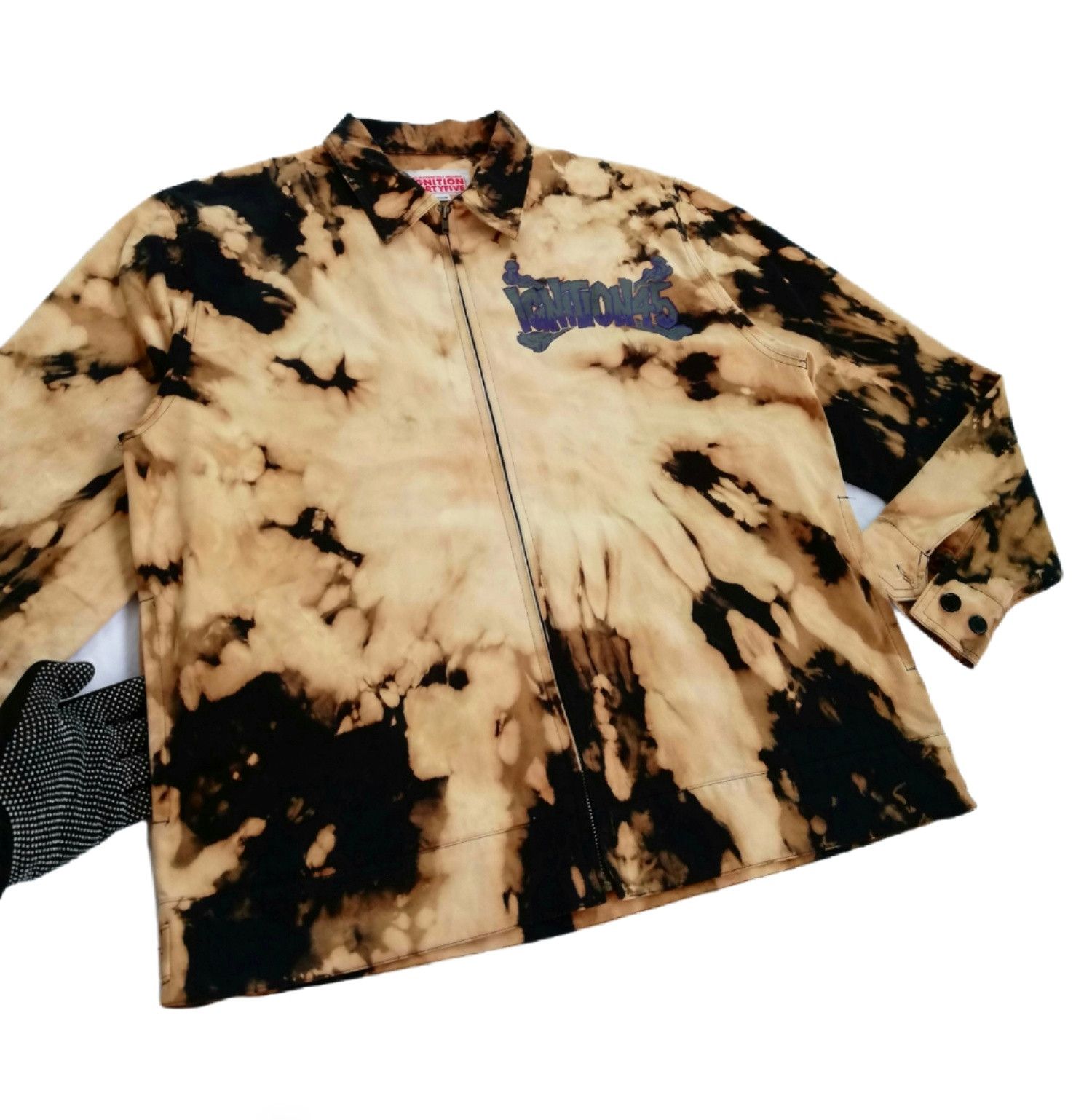Handmade 🔥Ignition45 Big Logo Custom Acid Wash Worker Jacket🔥 Size US M / EU 48-50 / 2 - 5 Thumbnail