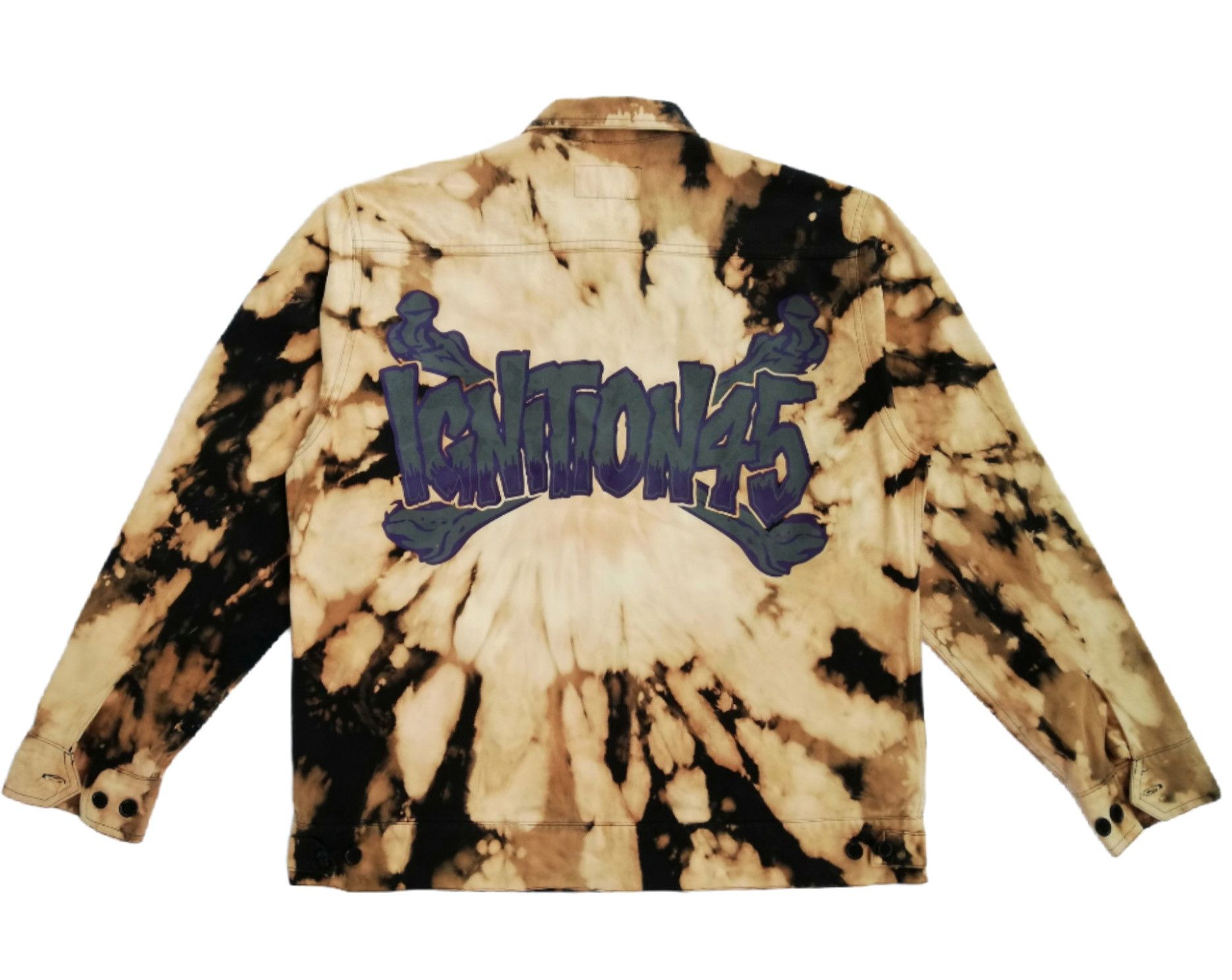 Handmade 🔥Ignition45 Big Logo Custom Acid Wash Worker Jacket🔥 Size US M / EU 48-50 / 2 - 8 Thumbnail
