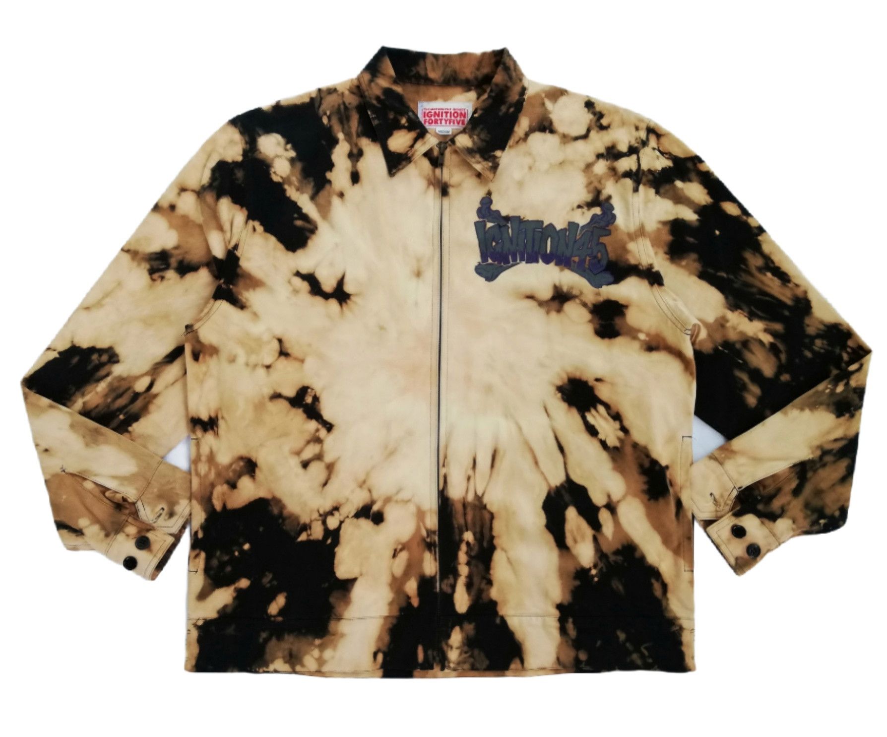 Handmade 🔥Ignition45 Big Logo Custom Acid Wash Worker Jacket🔥 Size US M / EU 48-50 / 2 - 4 Thumbnail