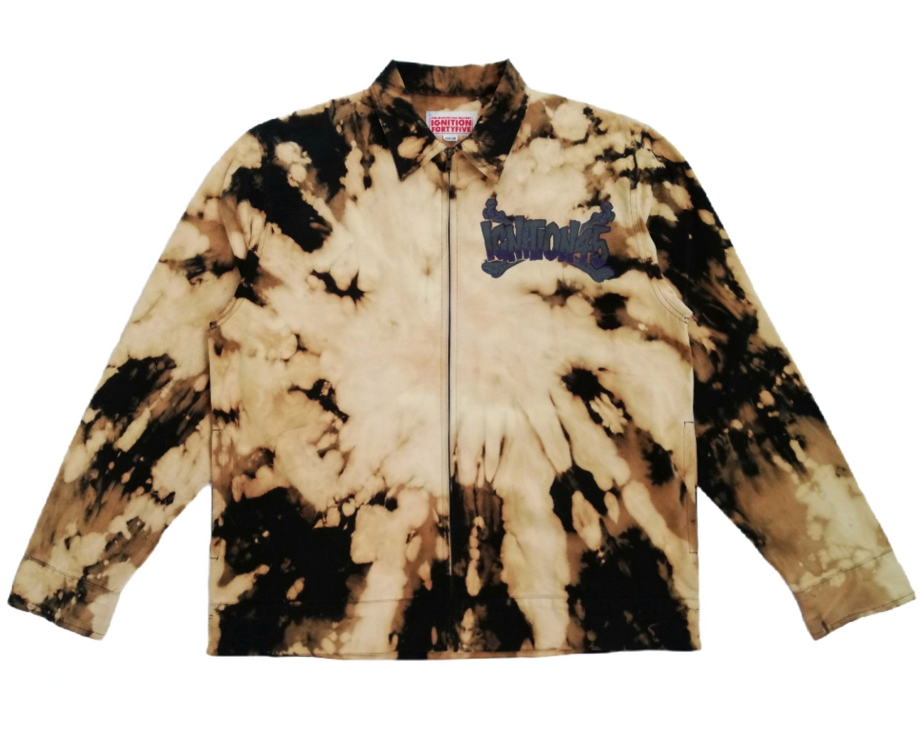 Handmade 🔥Ignition45 Big Logo Custom Acid Wash Worker Jacket🔥 Size US M / EU 48-50 / 2 - 1 Thumbnail