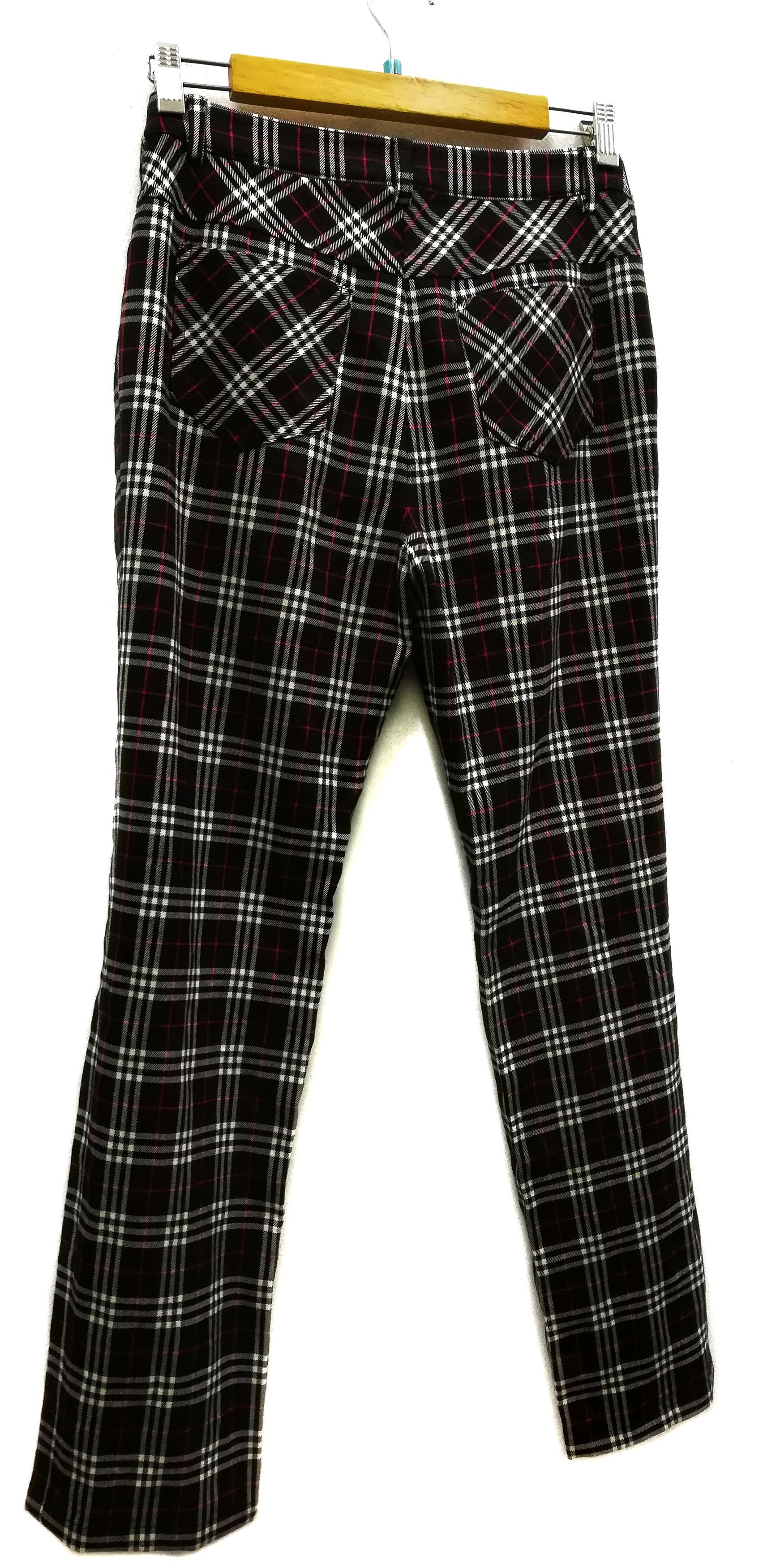 Burberry 🔥Vintage Burberry Blue Label Wool Dark Nova Check Pants🔥 Size US 28 / EU 44 - 10 Thumbnail