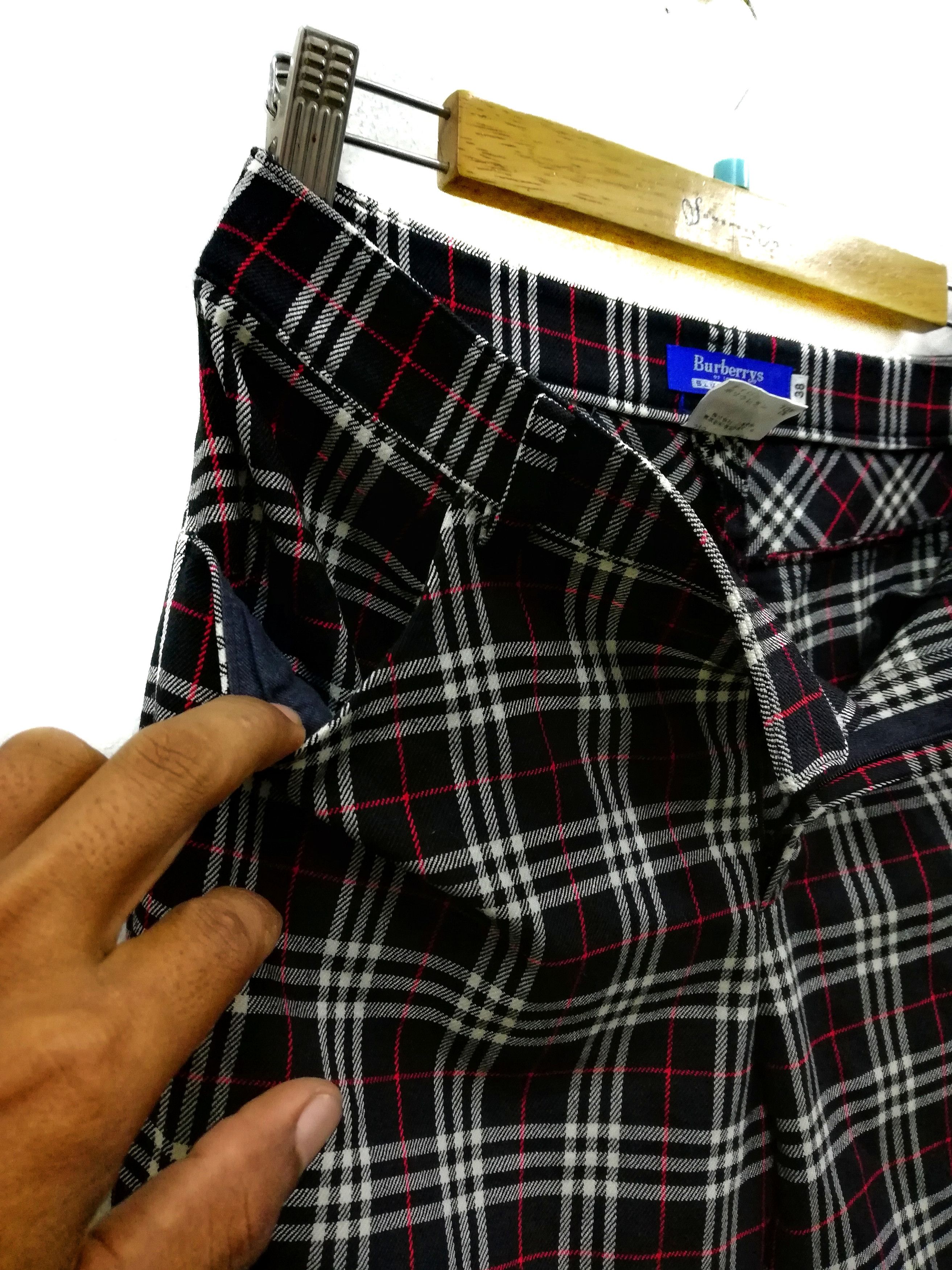 Burberry 🔥Vintage Burberry Blue Label Wool Dark Nova Check Pants🔥 Size US 28 / EU 44 - 8 Thumbnail
