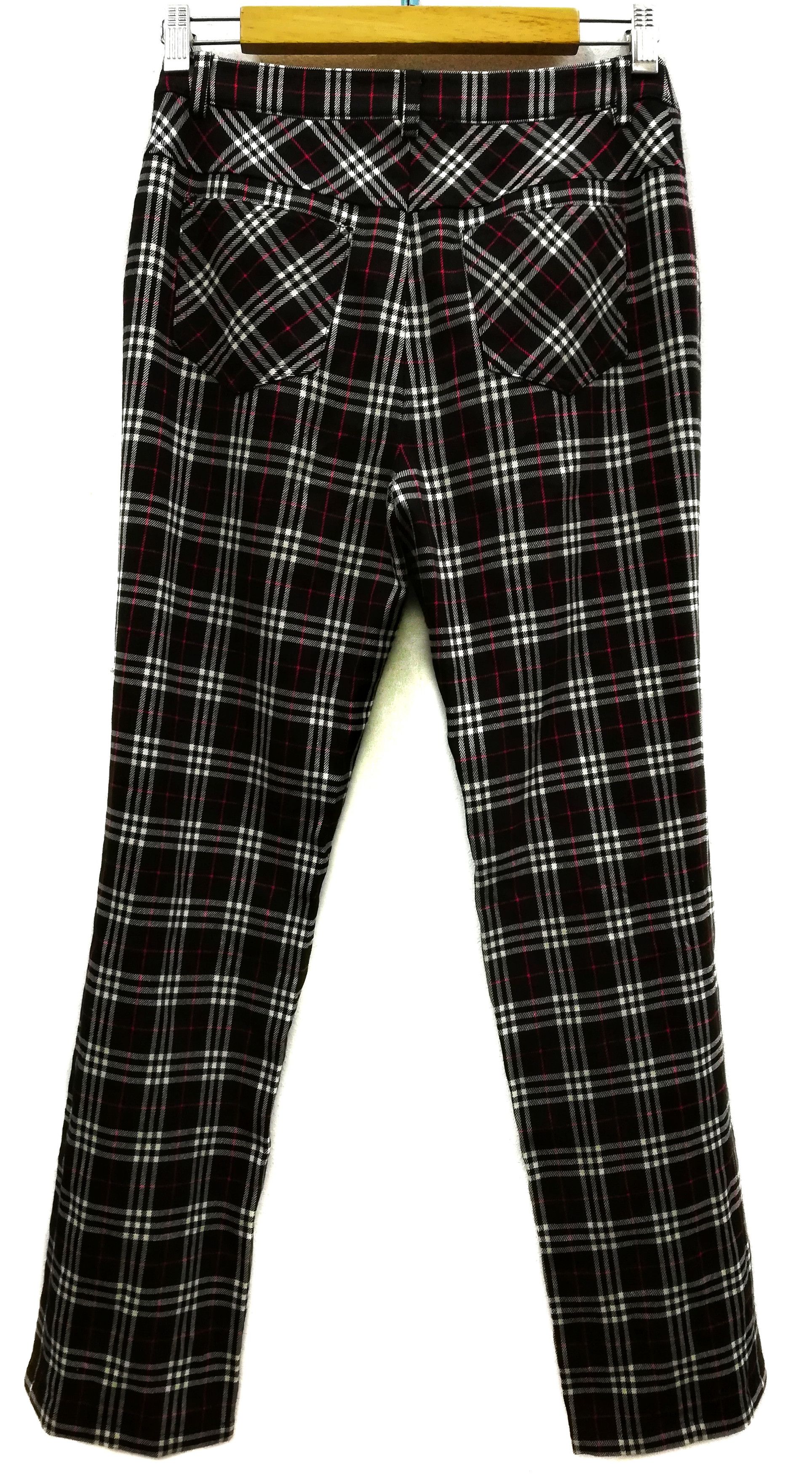 Burberry 🔥Vintage Burberry Blue Label Wool Dark Nova Check Pants🔥 Size US 28 / EU 44 - 9 Thumbnail