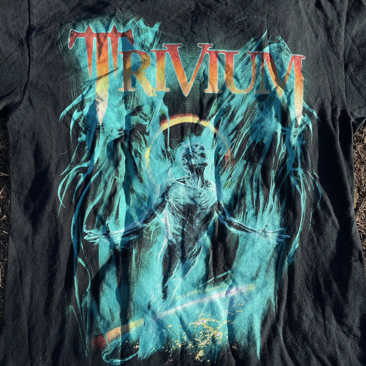 Vintage Vintage Y2K Trivium Horror Graphic Tee Sun Faded Grunge L Size US L / EU 52-54 / 3 - 3 Thumbnail