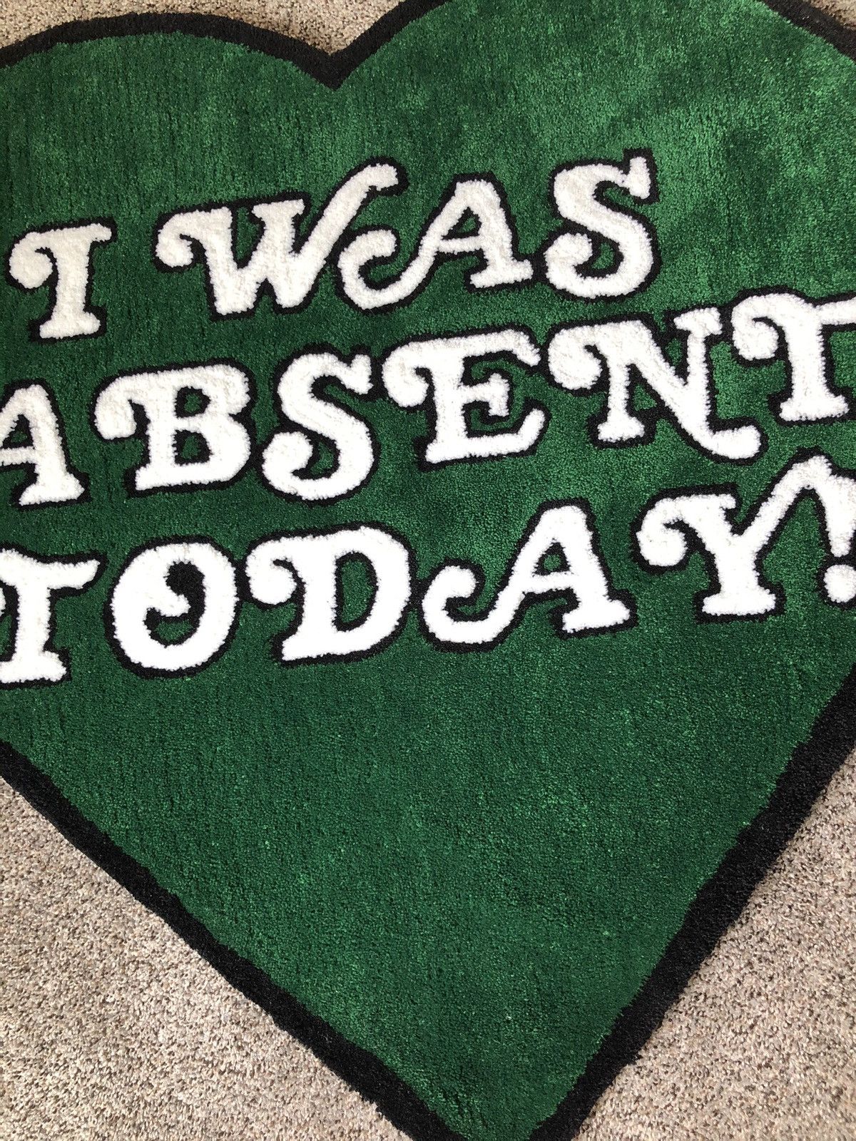 Absent Absent "I Was Absent Today!" Rug Size ONE SIZE - 2 Thumbnail