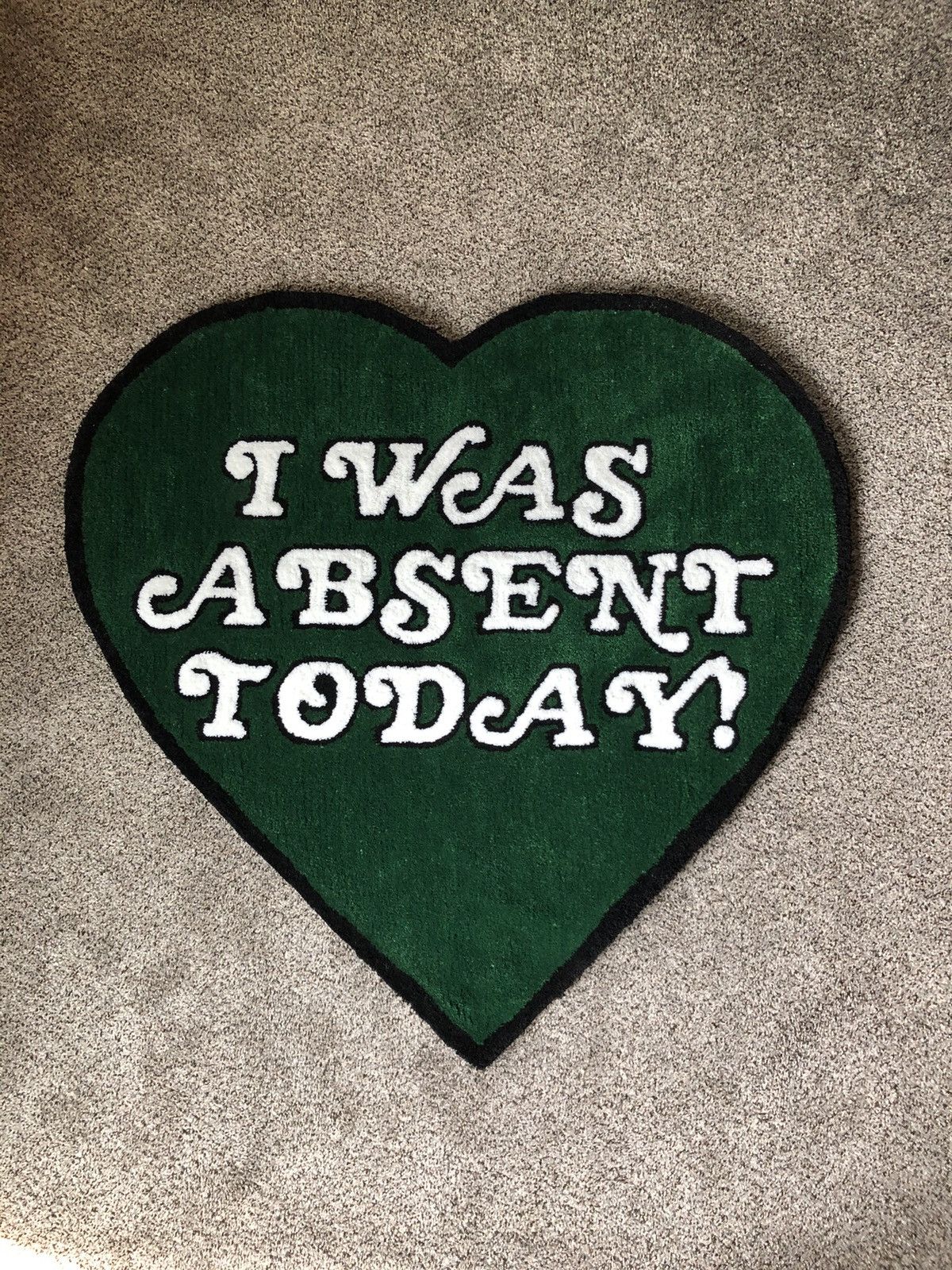 Absent Absent "I Was Absent Today!" Rug Size ONE SIZE - 1 Thumbnail