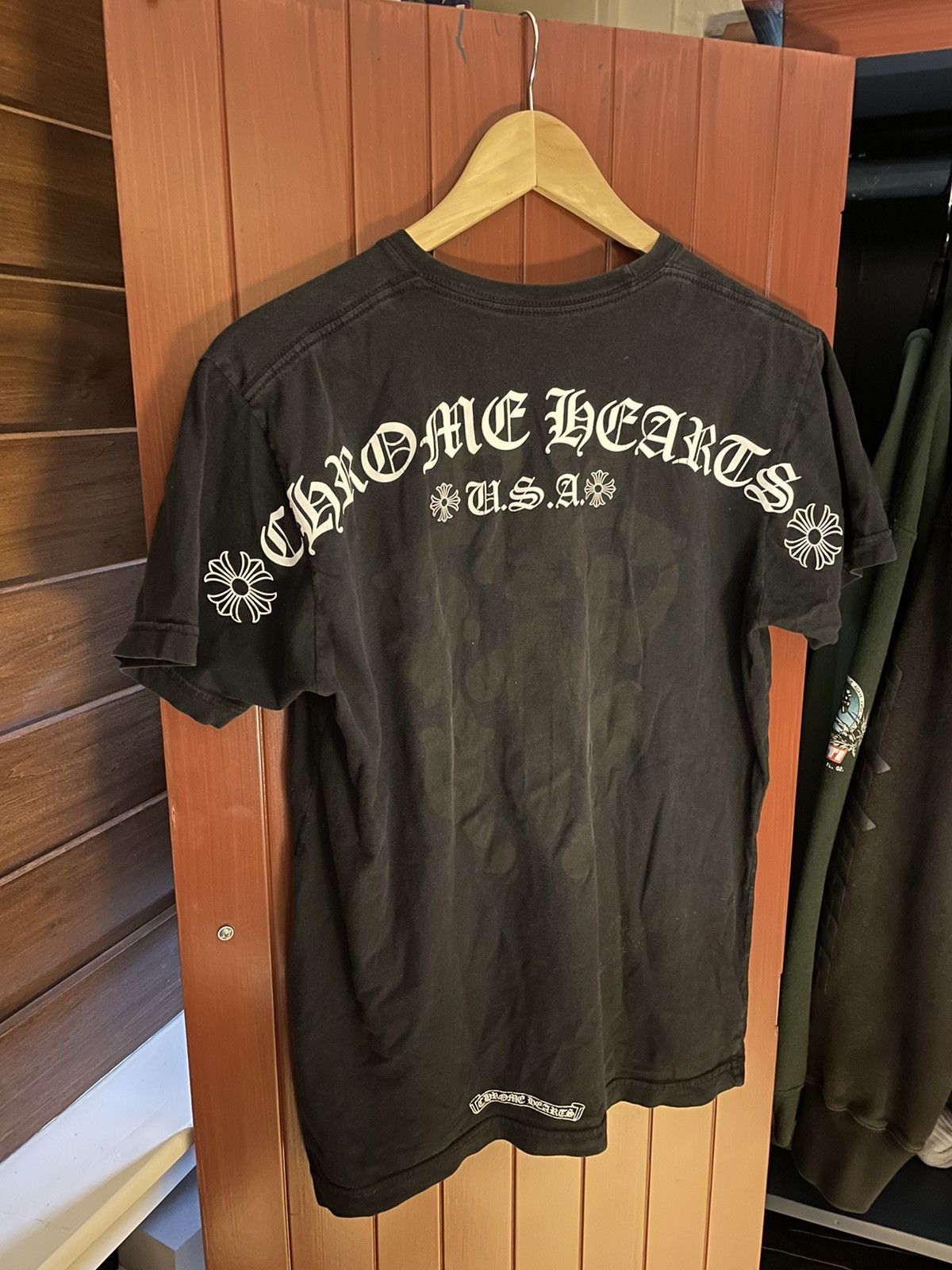 Vintage Black Chrome Hearts USA Dagger Tee | Grailed