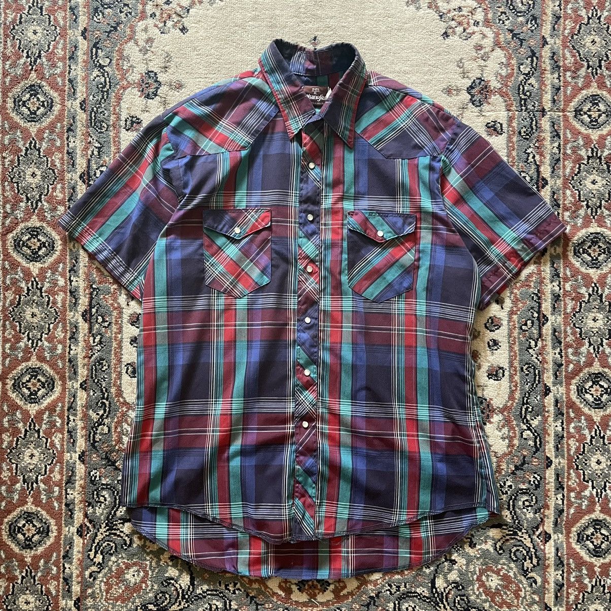Vintage Oversized Wrangler Pearl Snap Flannel main image 1