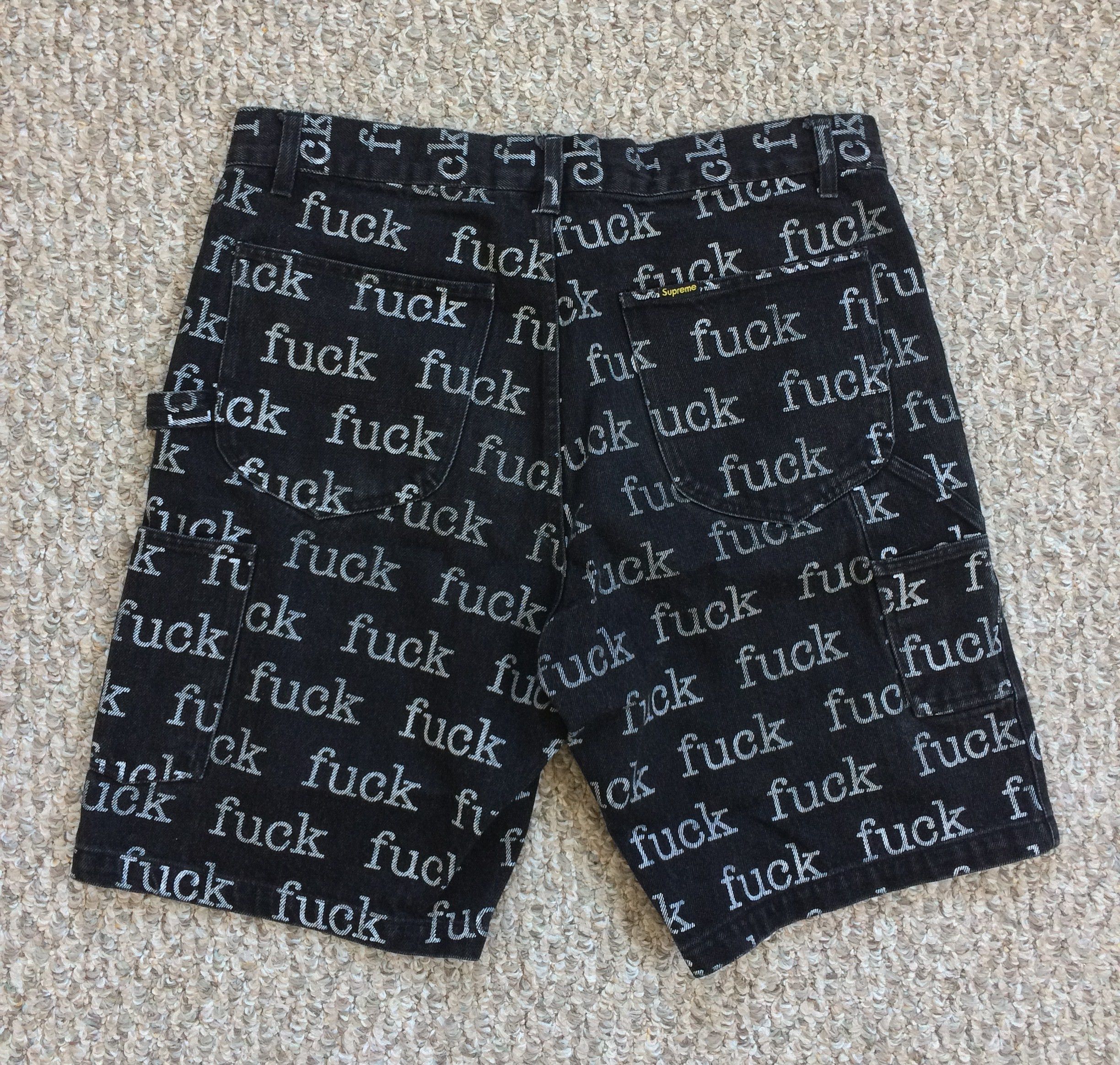 Supreme S/S 2013 Supreme Denim Fuck Shorts Size US 32 / EU 48 - 4 Thumbnail