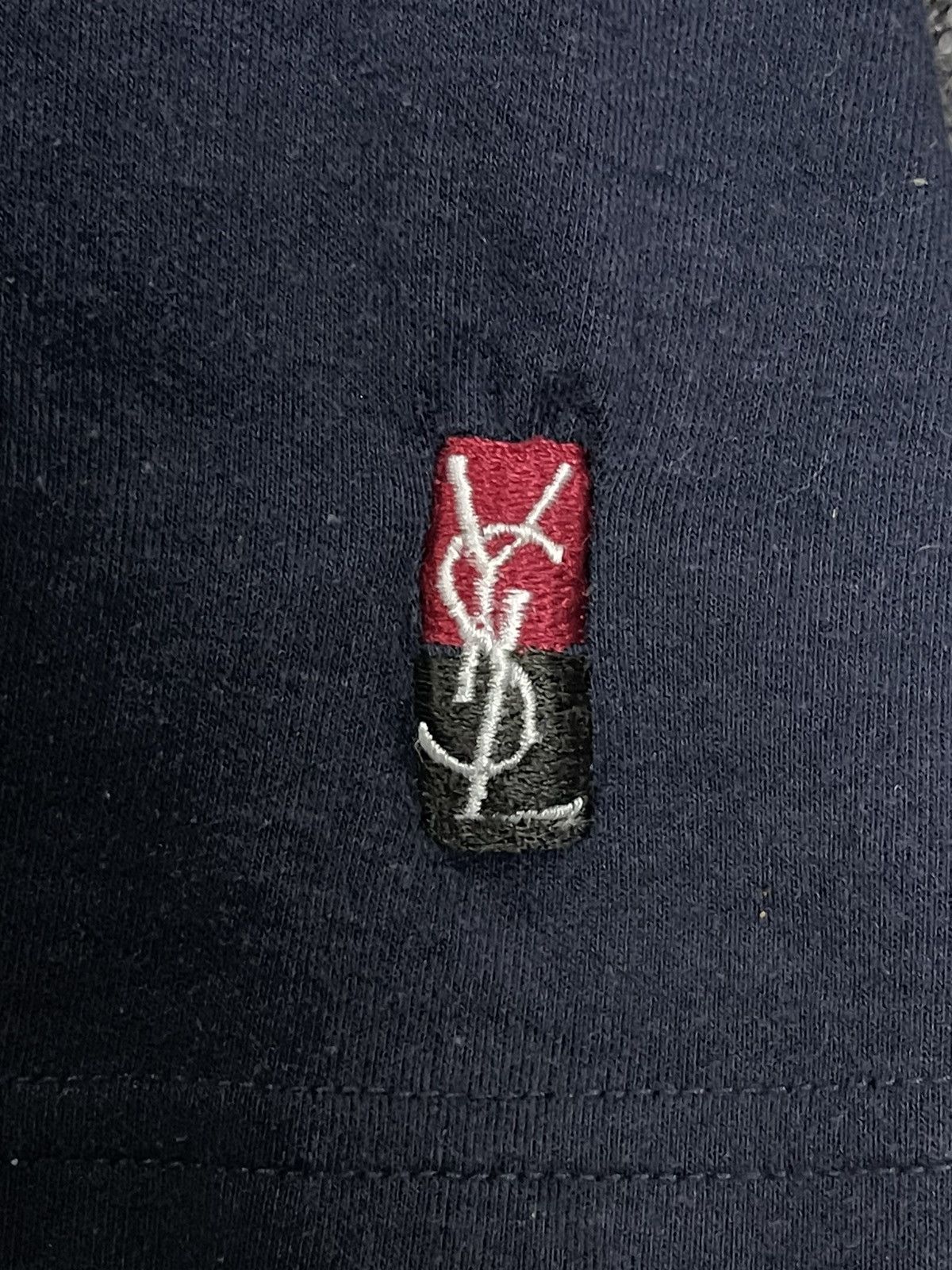 Yves Saint Laurent 🔥Rare🔥 Vintage Yves Saint Laurent Big Embroidery Logo Tee Size US L / EU 52-54 / 3 - 9 Thumbnail
