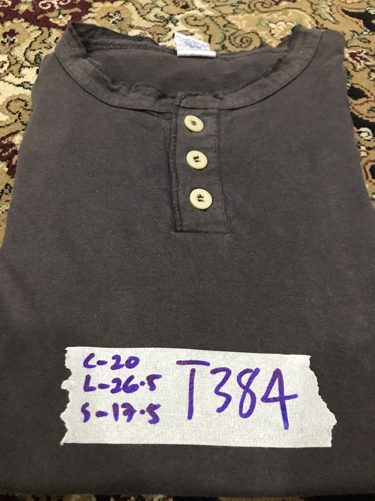 Vintage VTG LONG JOHN CREWNECK BUTTON UP PLAIN TEE USA Size US M / EU 48-50 / 2 - 11 Thumbnail