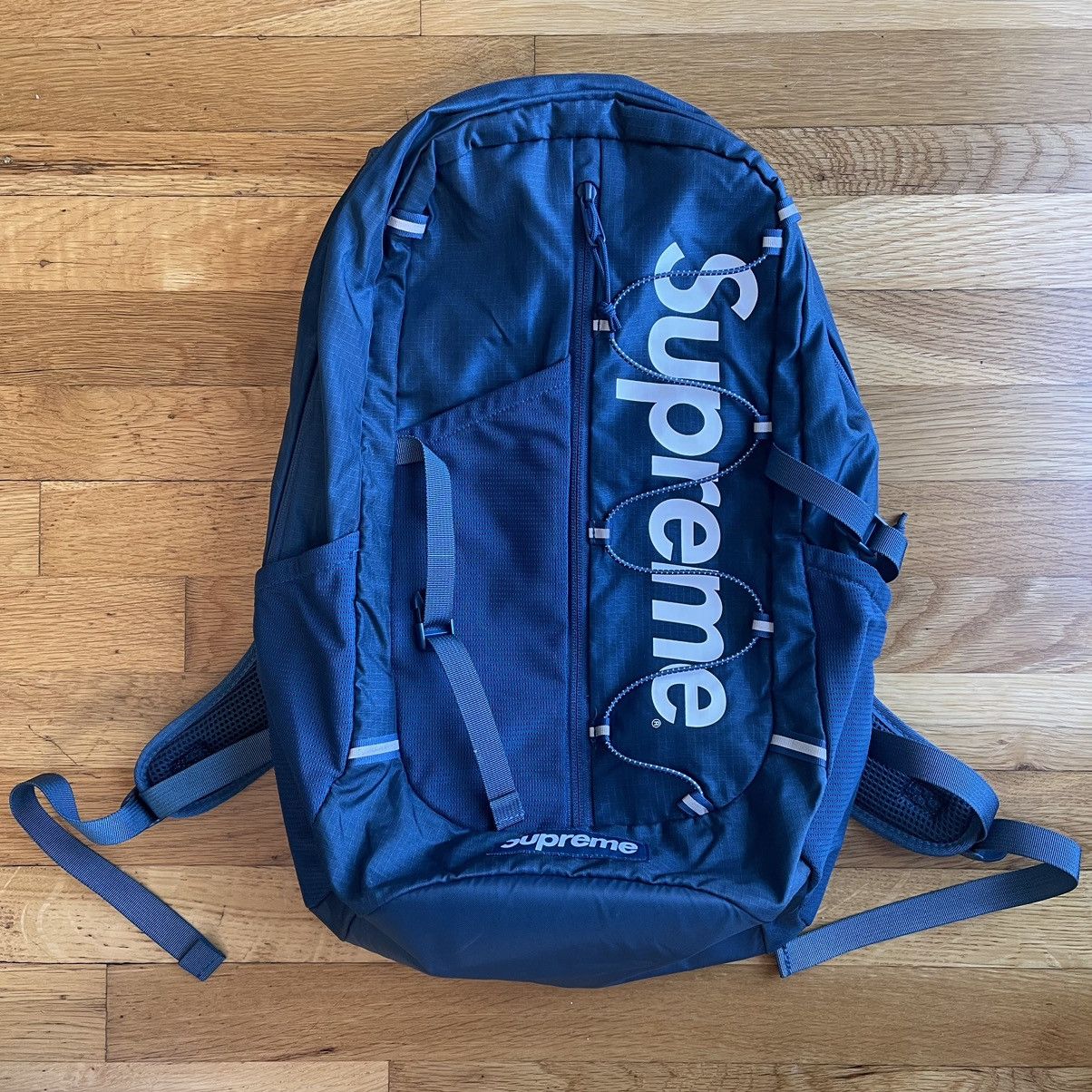 Supreme ss17 backpack teal hot sale