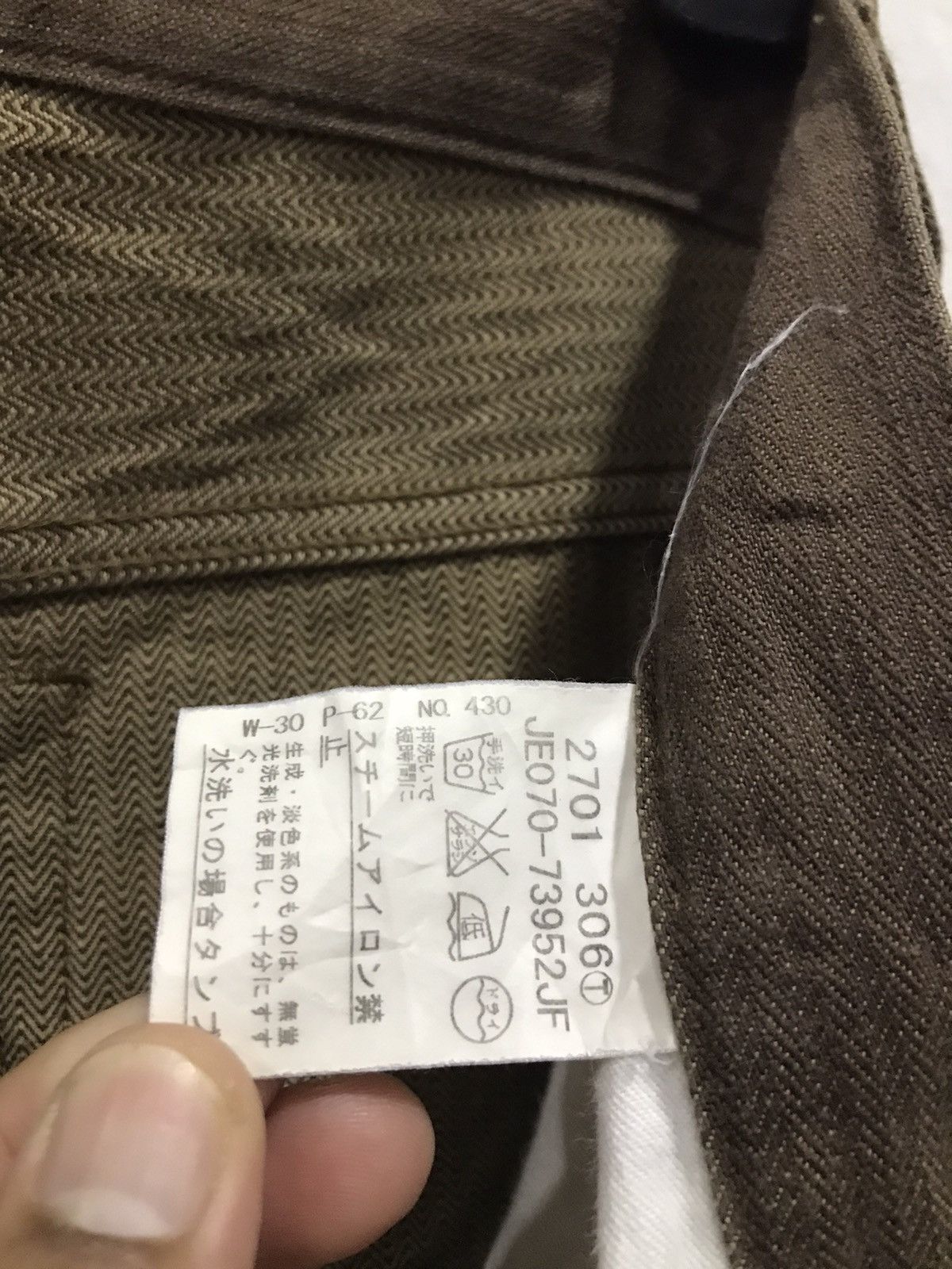 Japanese Brand TK TAKEO KIKUCHI HERRINGBONE DENIM JEANS Size US 29 - 23 Thumbnail