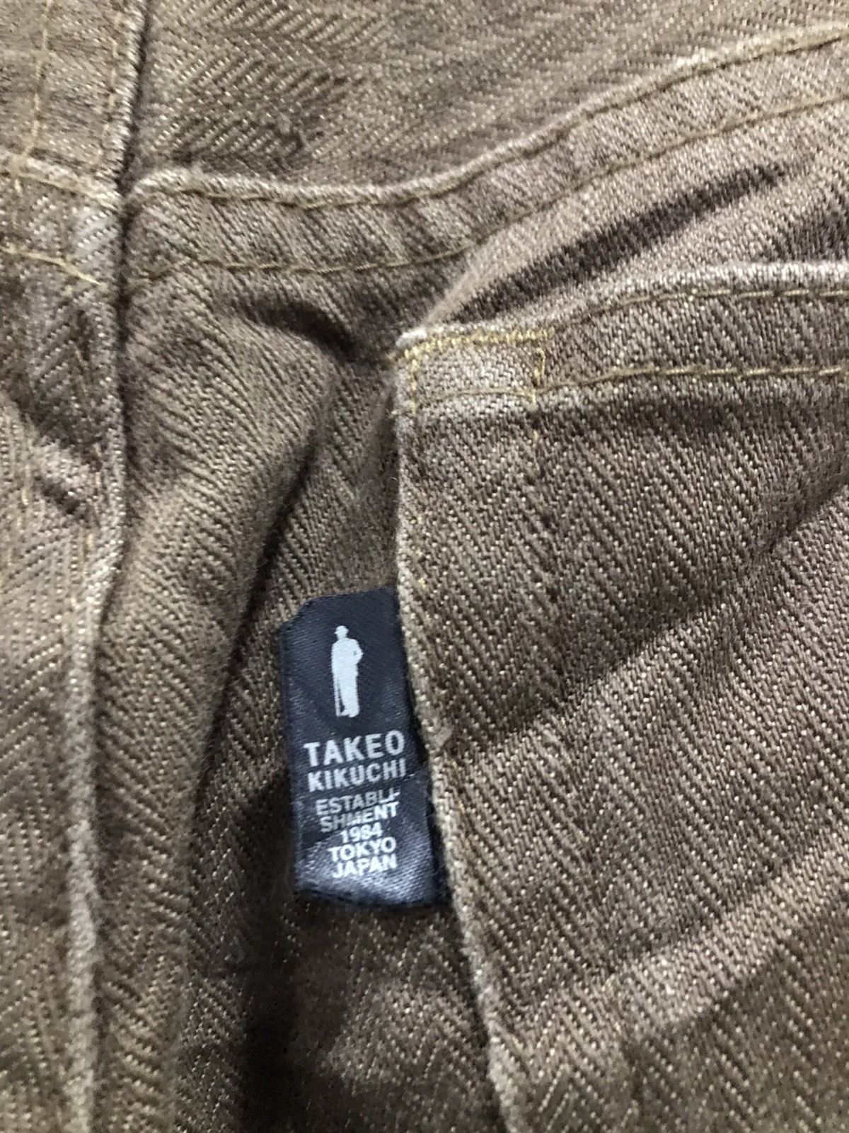 Japanese Brand TK TAKEO KIKUCHI HERRINGBONE DENIM JEANS Size US 29 - 18 Thumbnail