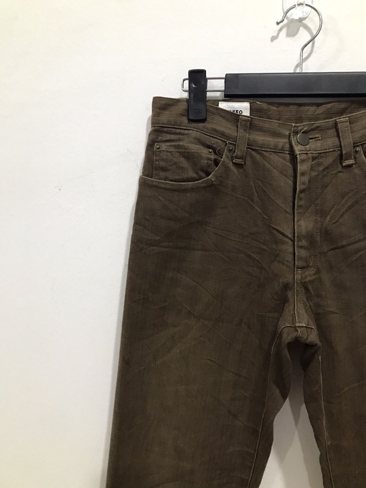 Japanese Brand TK TAKEO KIKUCHI HERRINGBONE DENIM JEANS Size US 29 - 7 Thumbnail