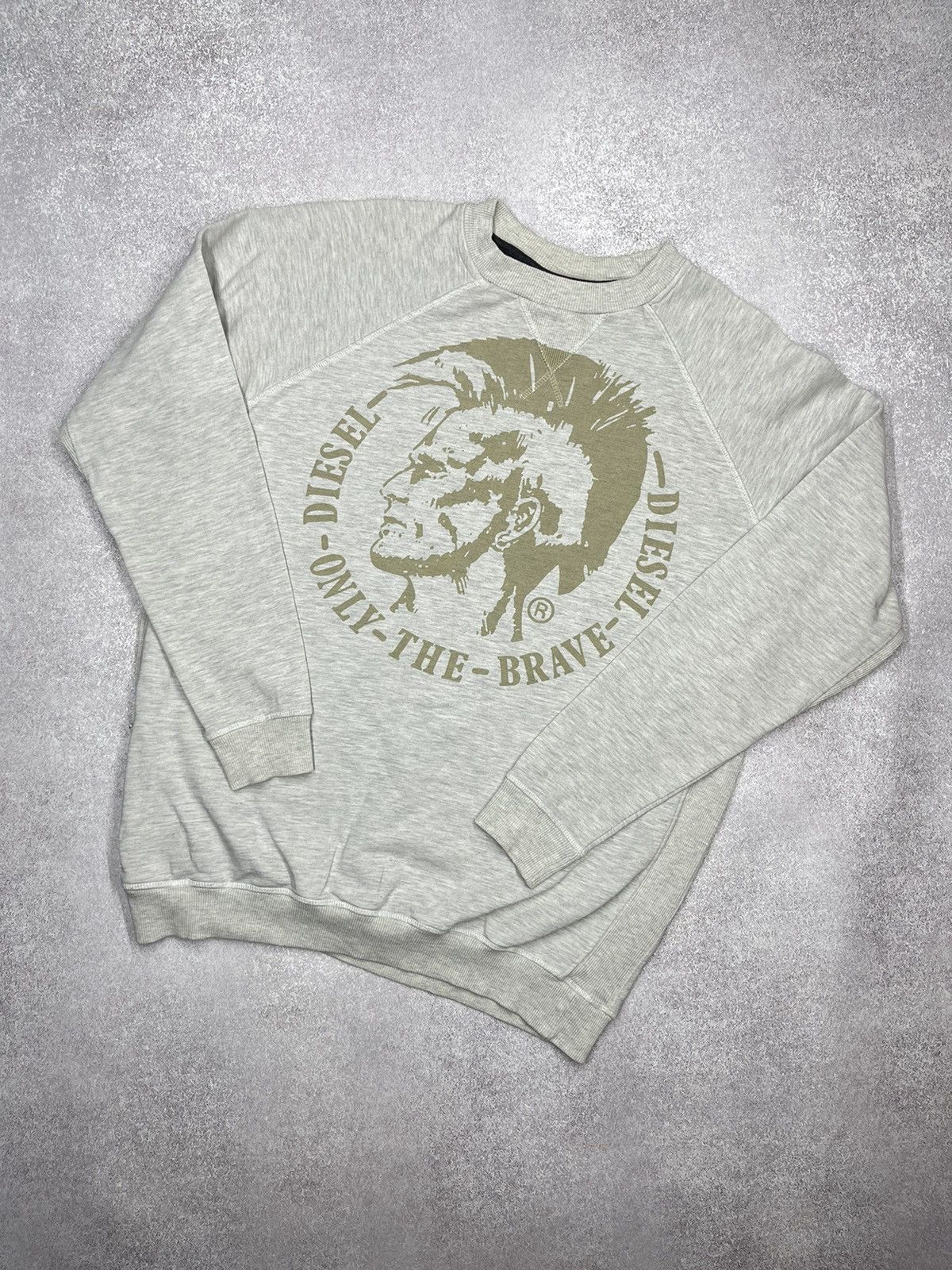 Diesel × Vintage Mens Diesel Industry Vintage Sweatshirt Big Logo Size US L / EU 52-54 / 3 - 1 Thumbnail